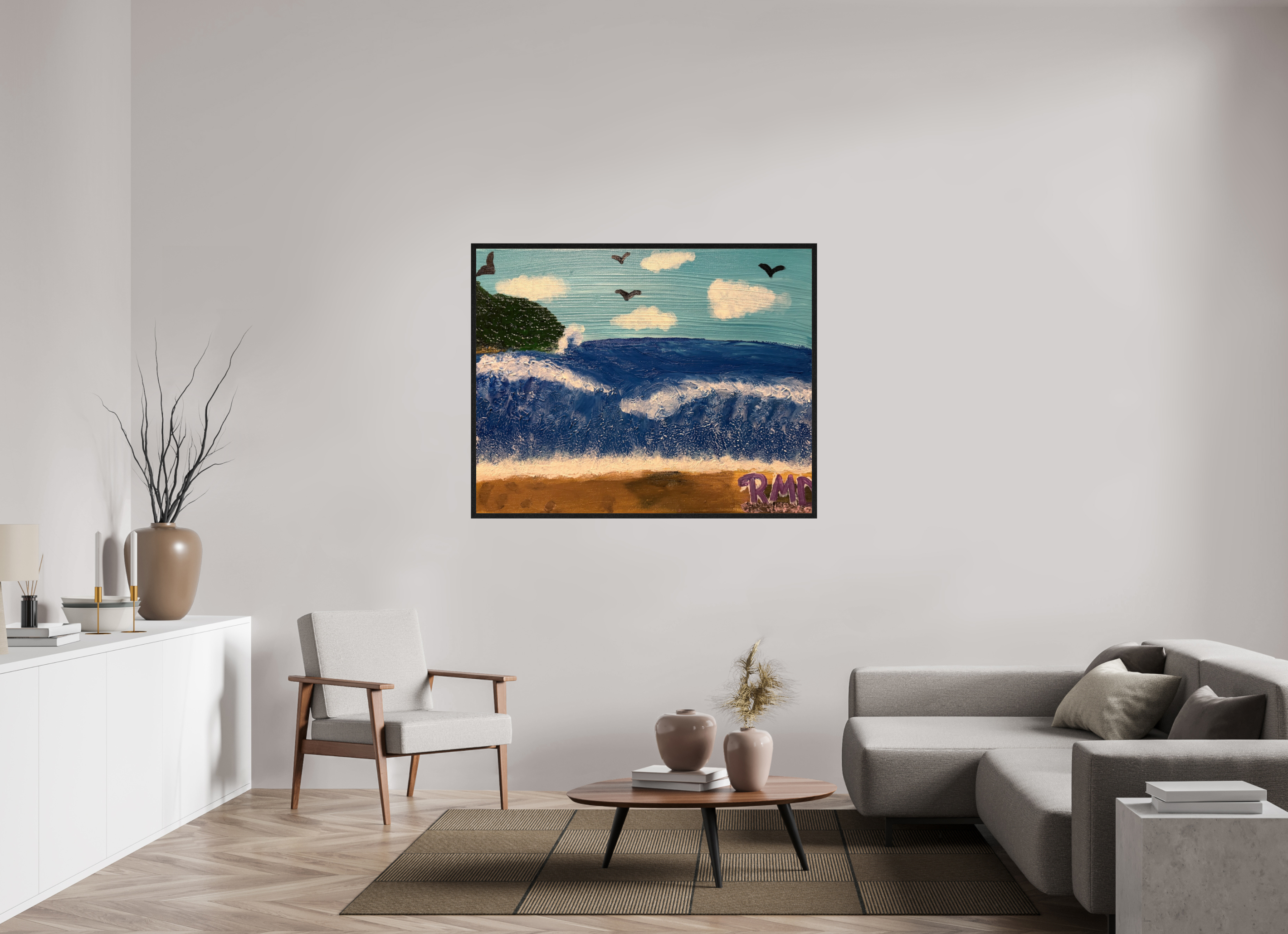54.3 x 43″, Bring the Gallery to You Sea of Peace