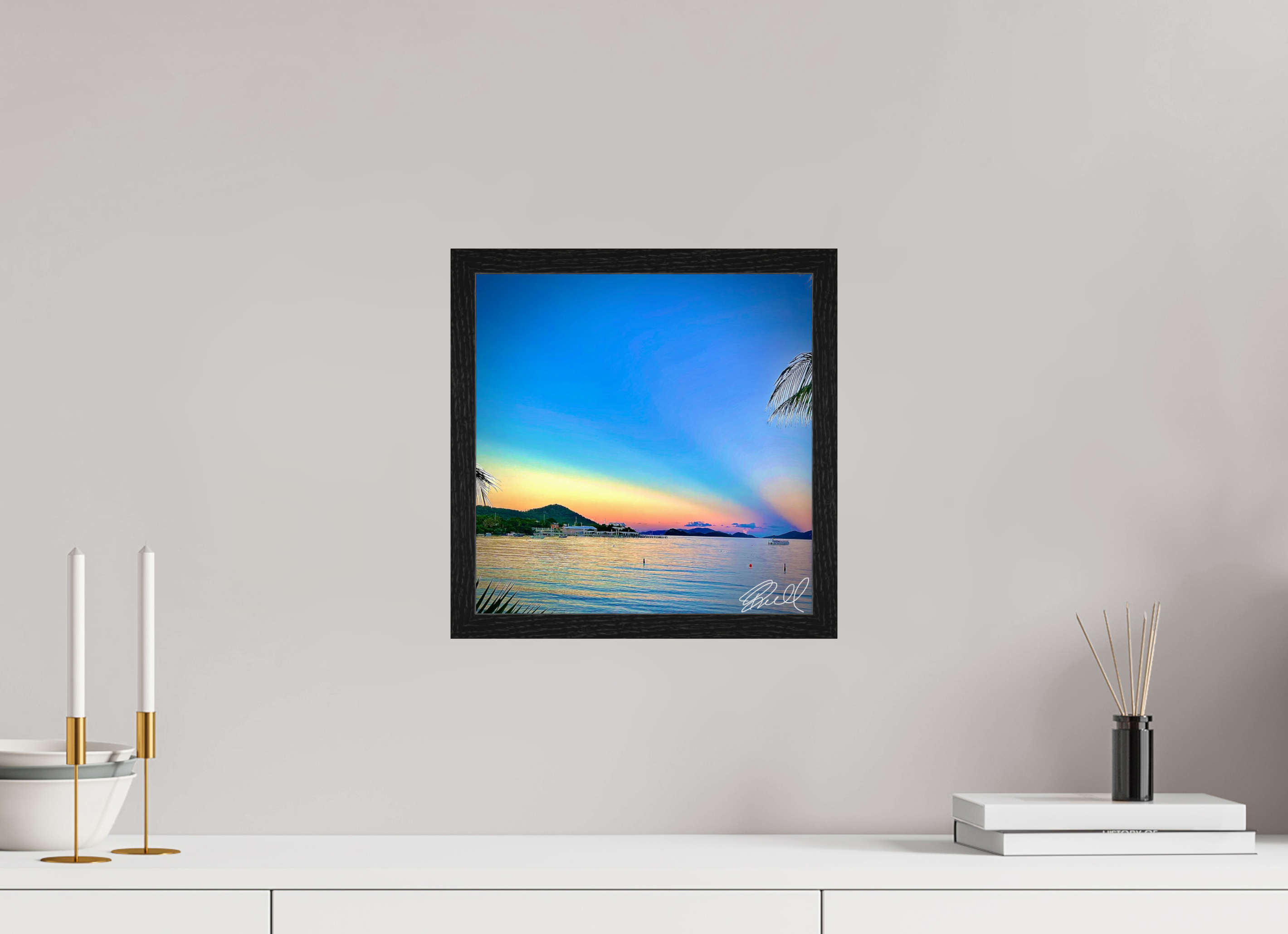 12 x 12.1″, Bring the Gallery to You Sunset by the Sea