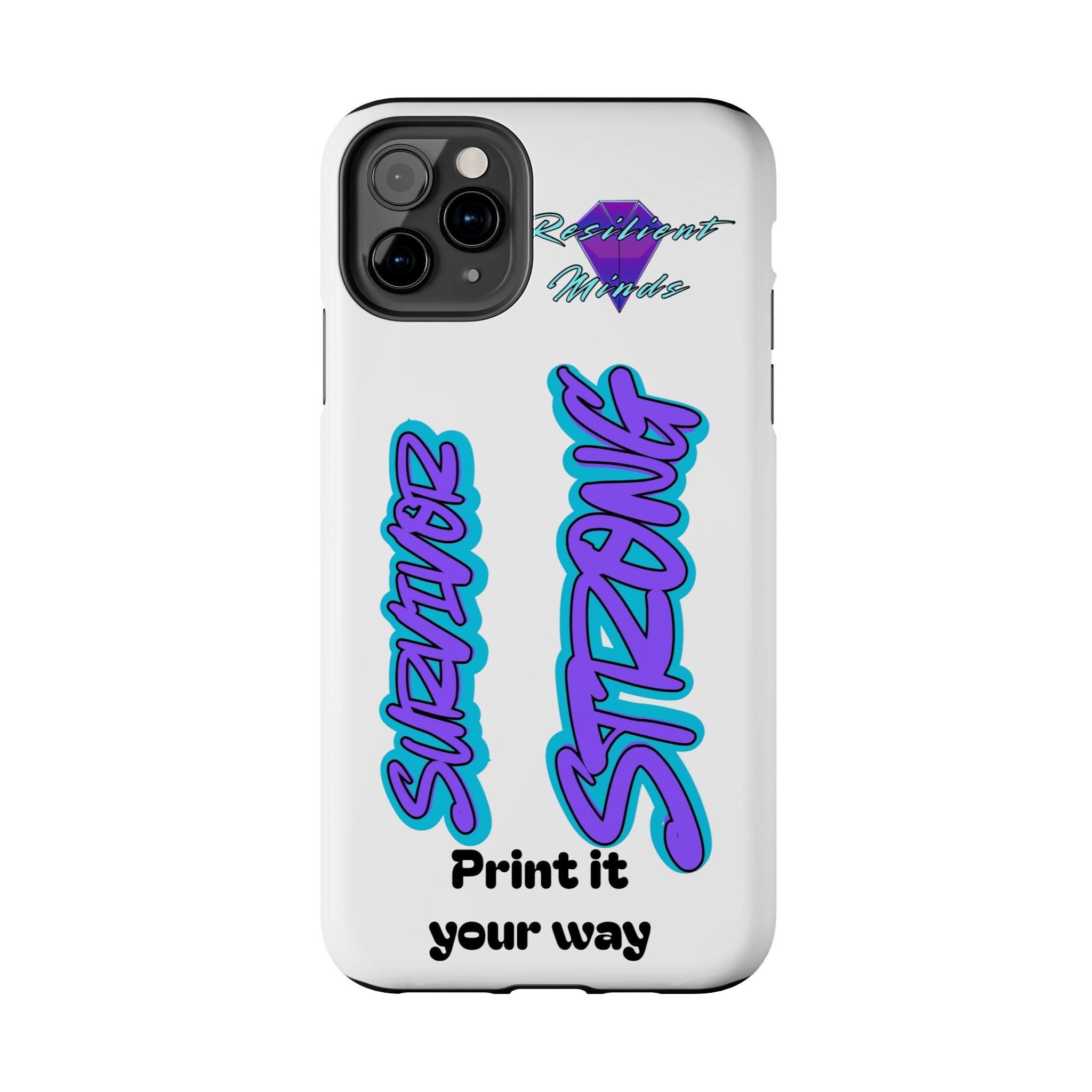 Survivor Strong Custom Phone Case — Personalized Tough Phone Protection