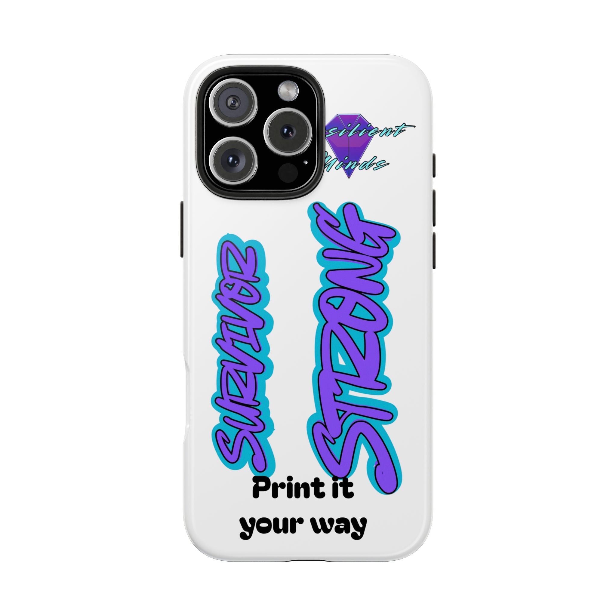 Survivor Strong Custom Phone Case — Personalized Tough Phone Protection