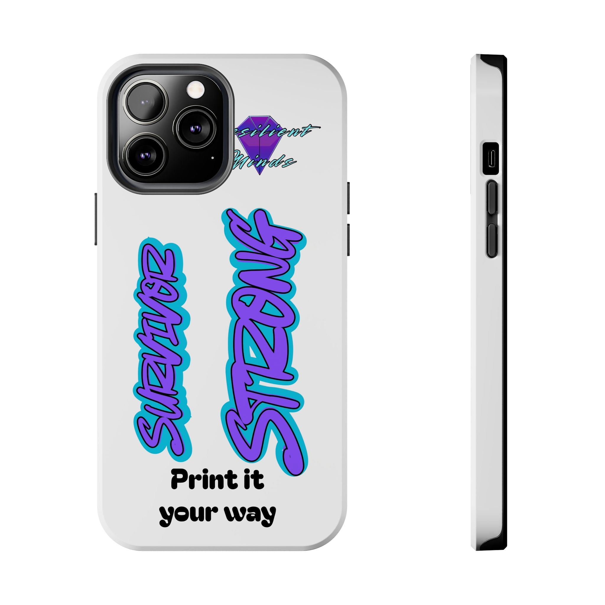 Survivor Strong Custom Phone Case — Personalized Tough Phone Protection