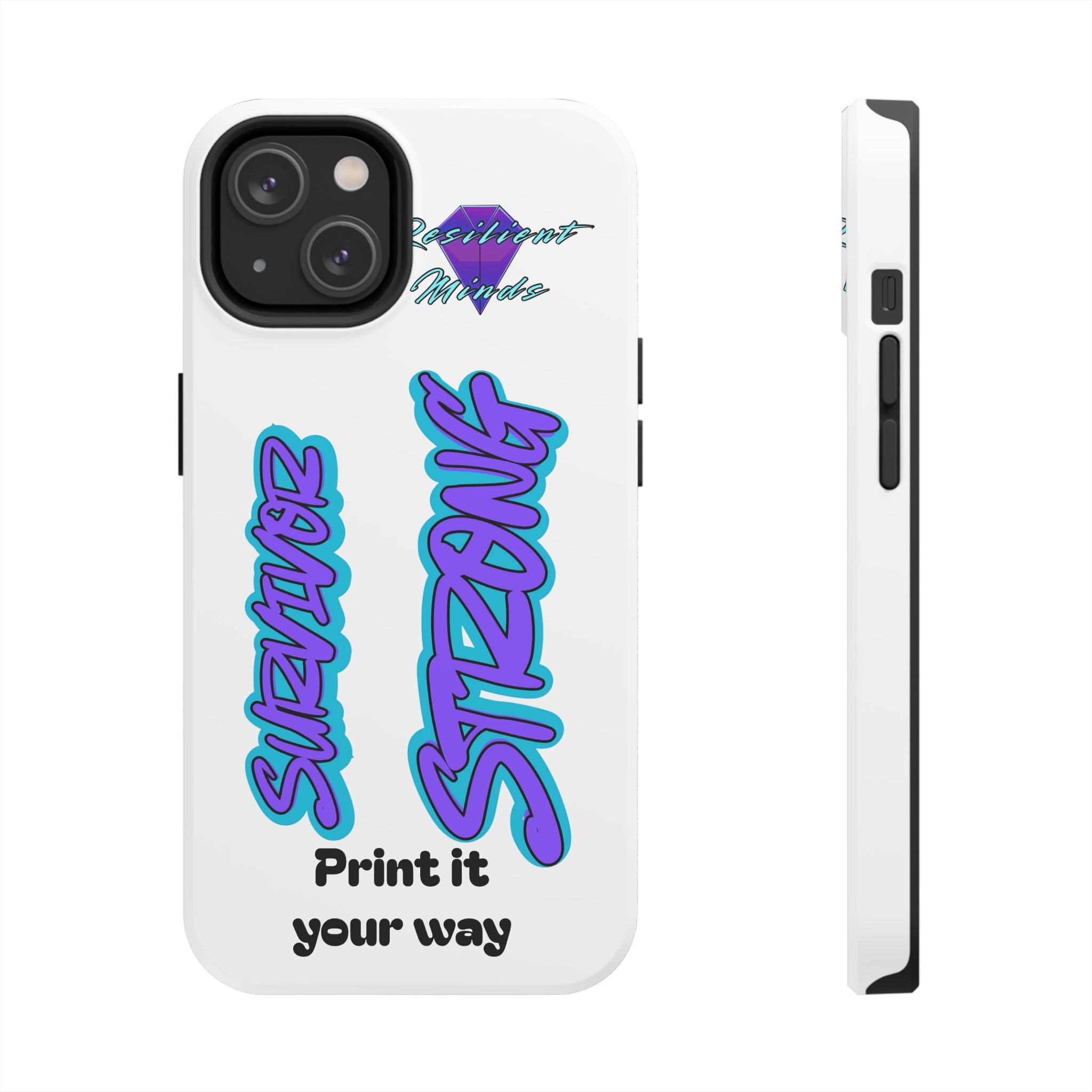 Survivor Strong Custom Phone Case — Personalized Tough Phone Protection