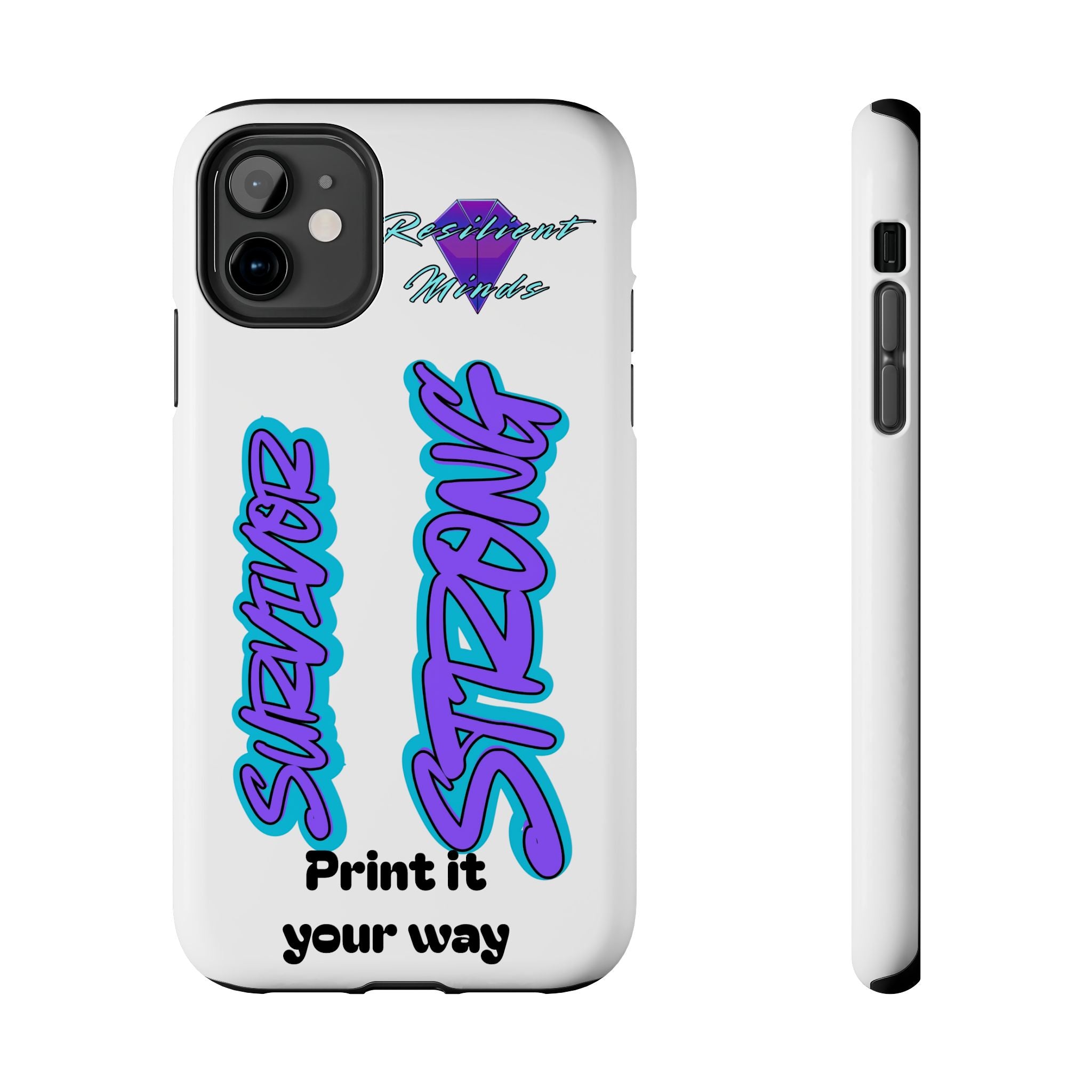 Survivor Strong Custom Phone Case — Personalized Tough Phone Protection