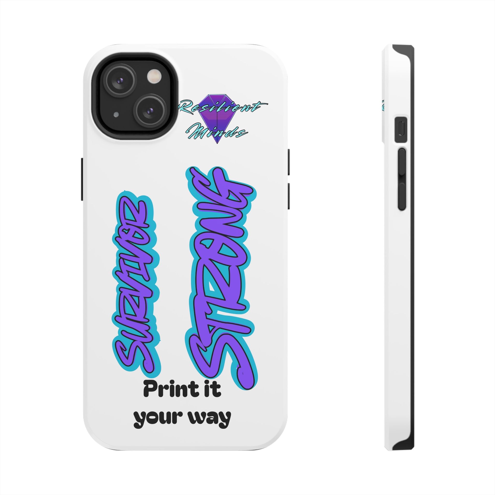 Survivor Strong Custom Phone Case — Personalized Tough Phone Protection