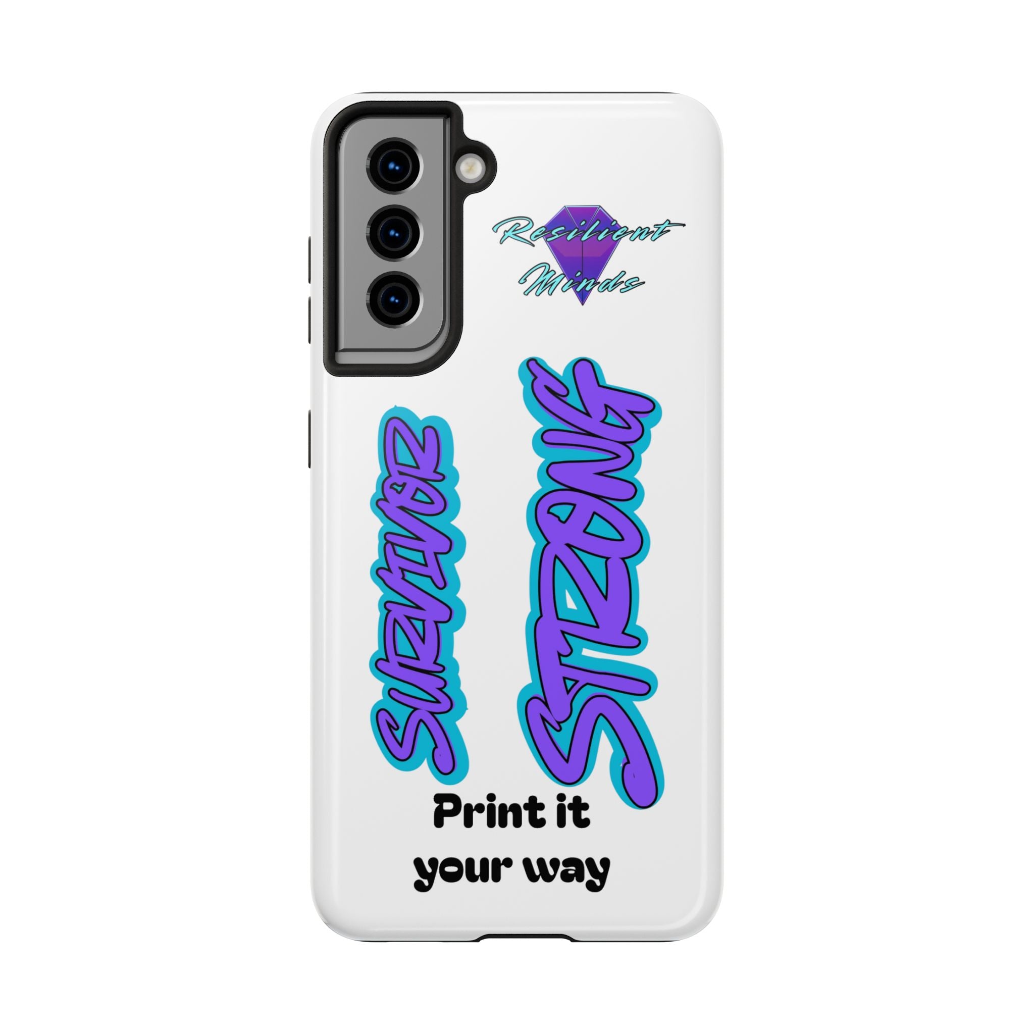 Survivor Strong Custom Phone Case — Personalized Tough Phone Protection
