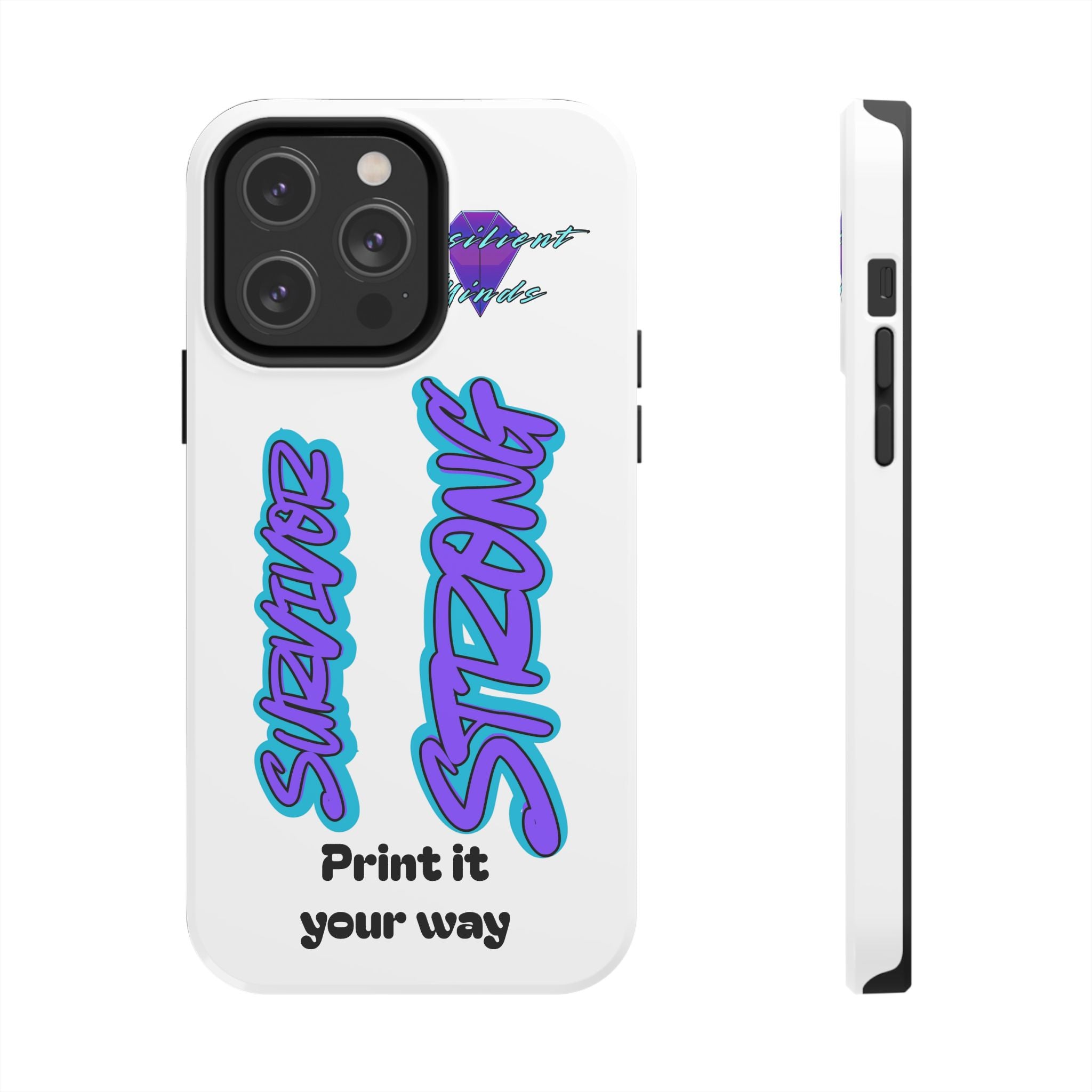 Survivor Strong Custom Phone Case — Personalized Tough Phone Protection