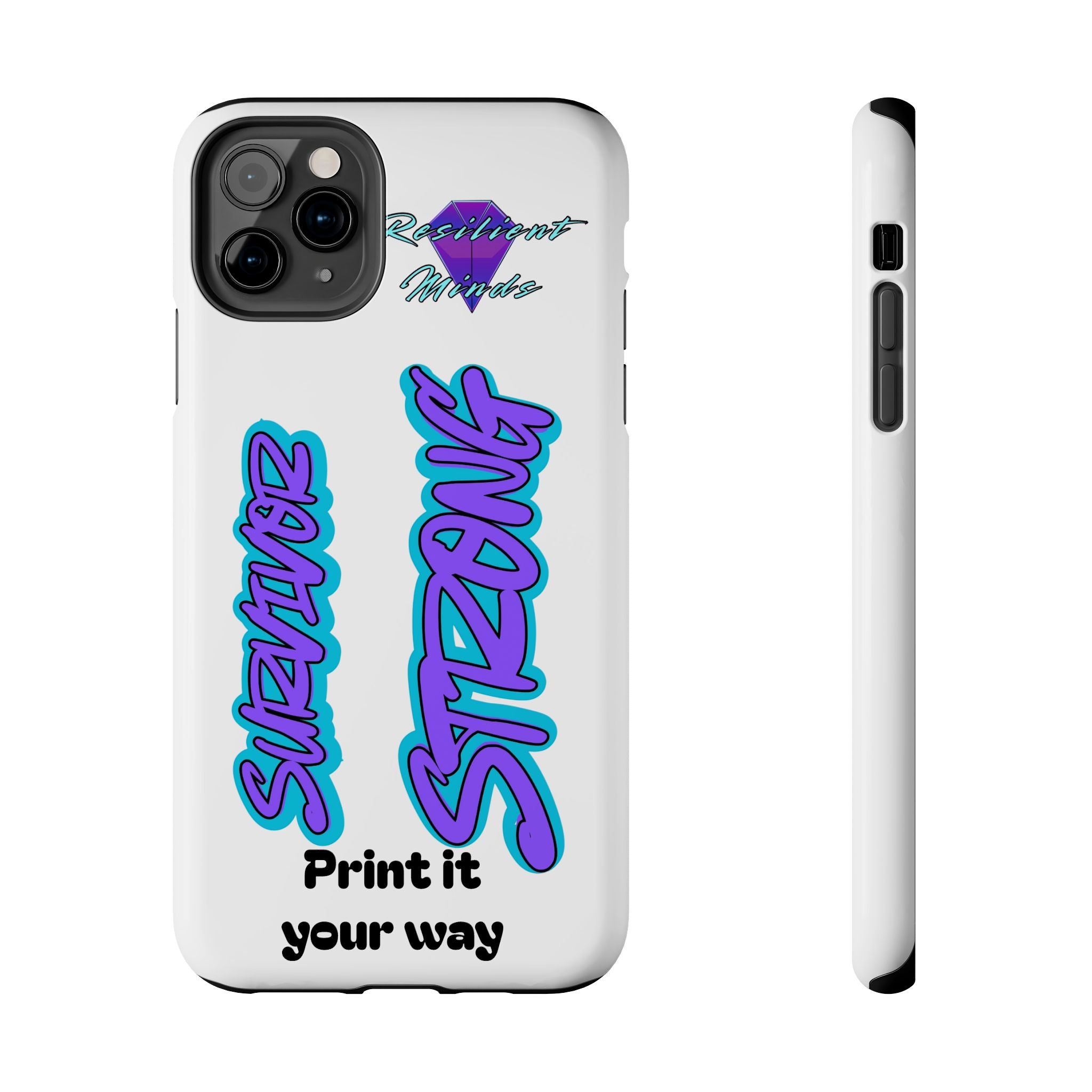 Survivor Strong Custom Phone Case — Personalized Tough Phone Protection
