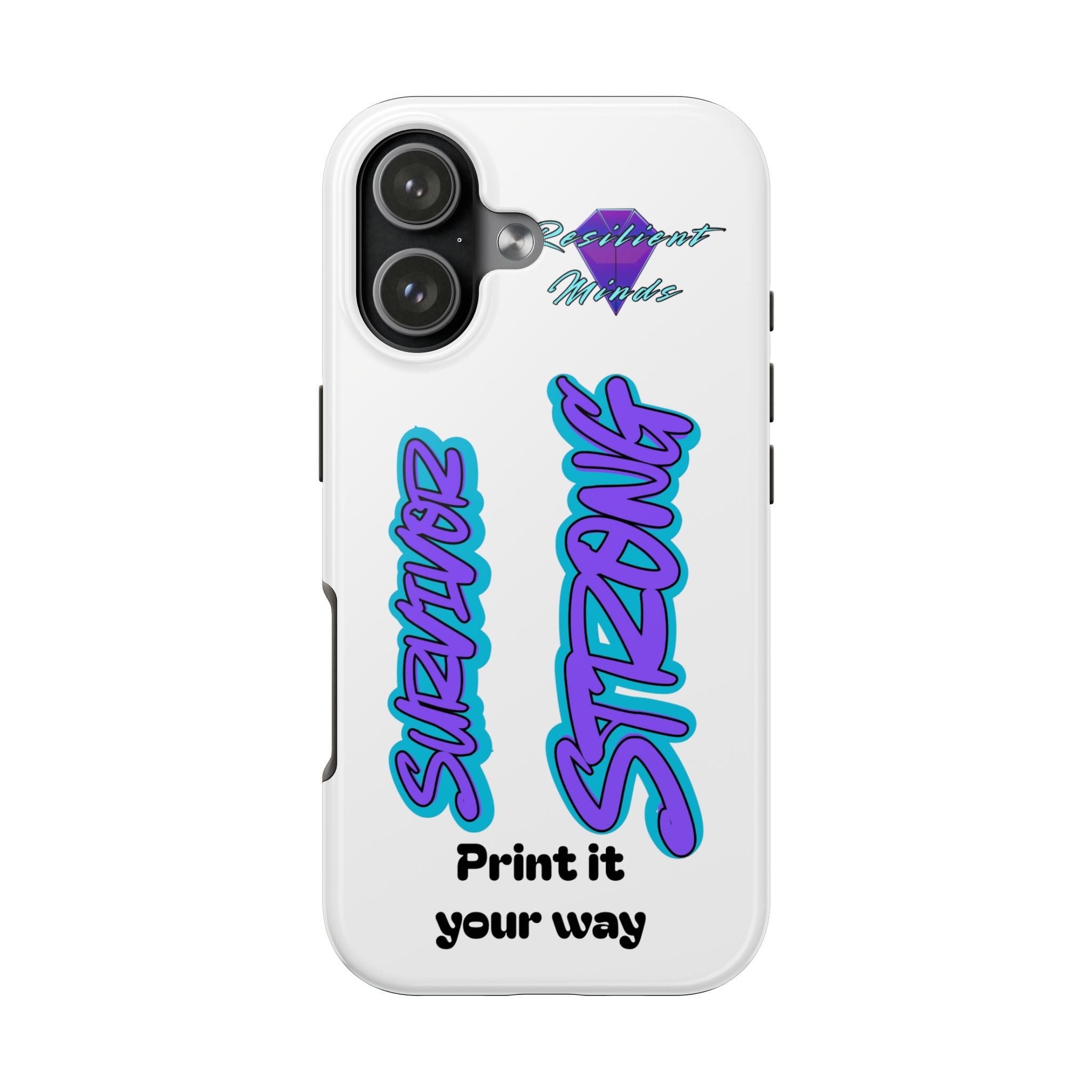 Survivor Strong Custom Phone Case — Personalized Tough Phone Protection