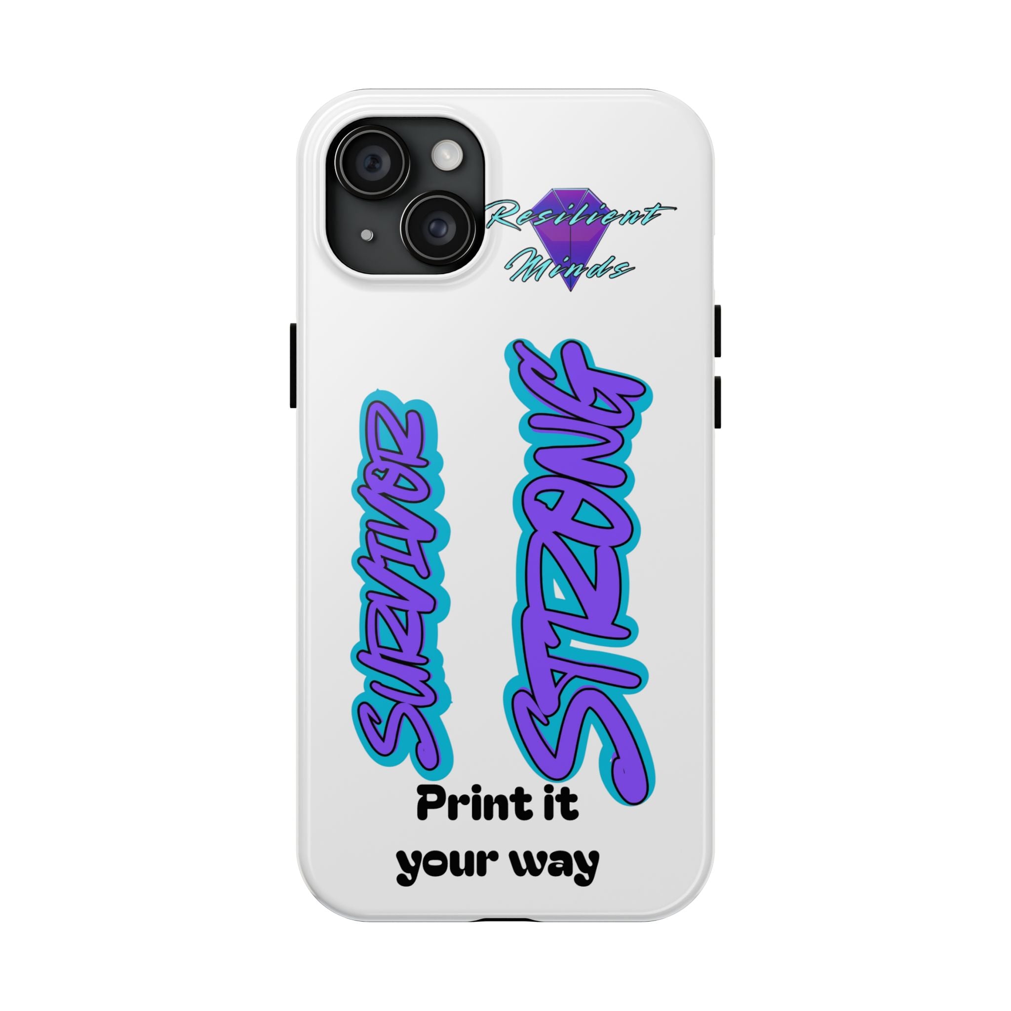 Survivor Strong Custom Phone Case — Personalized Tough Phone Protection
