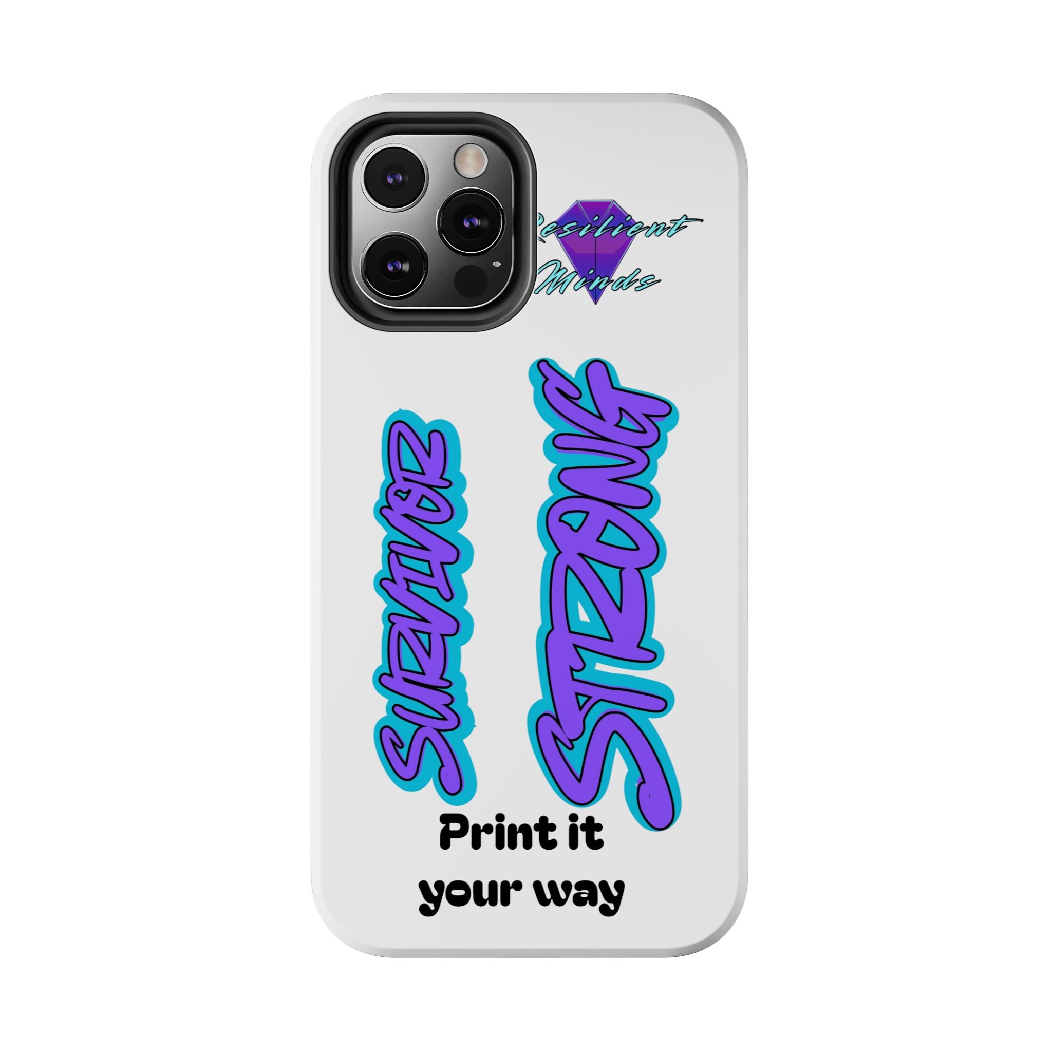 Survivor Strong Custom Phone Case — Personalized Tough Phone Protection