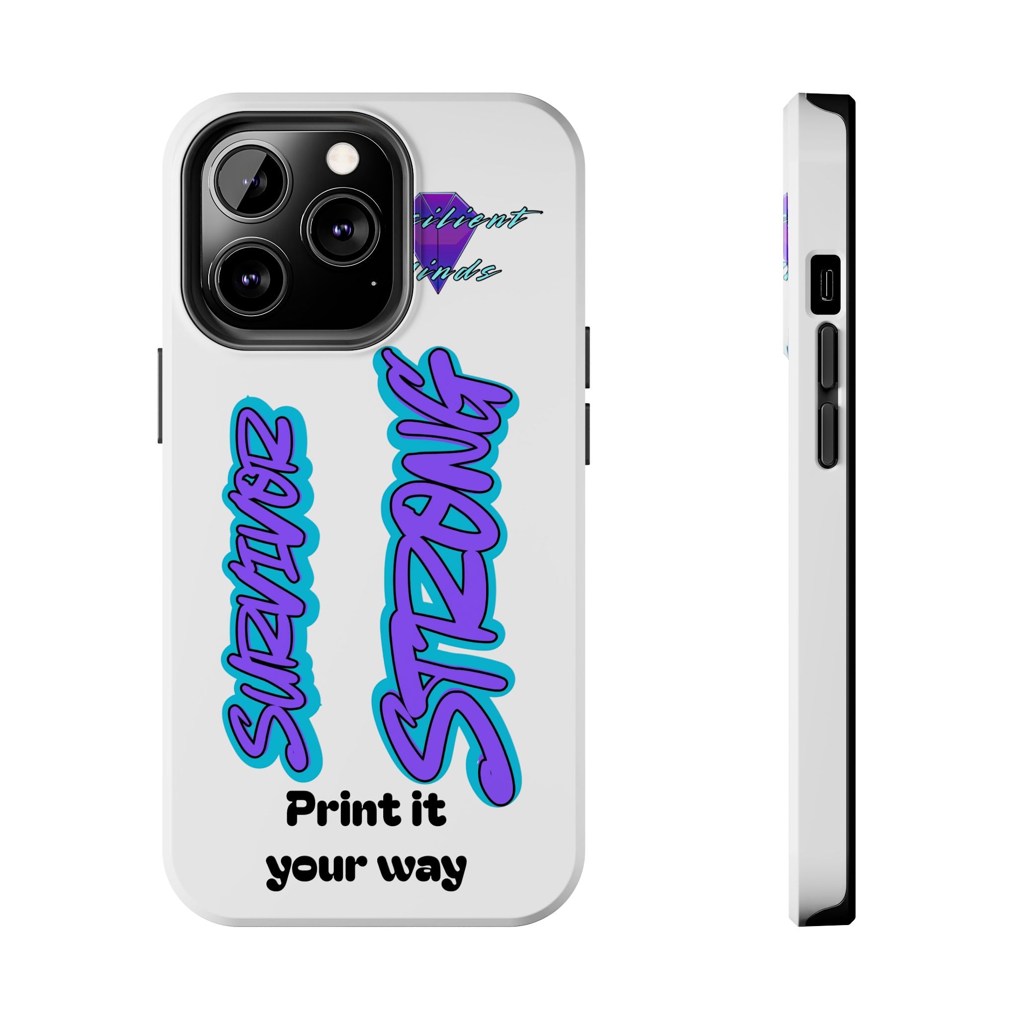 Survivor Strong Custom Phone Case — Personalized Tough Phone Protection