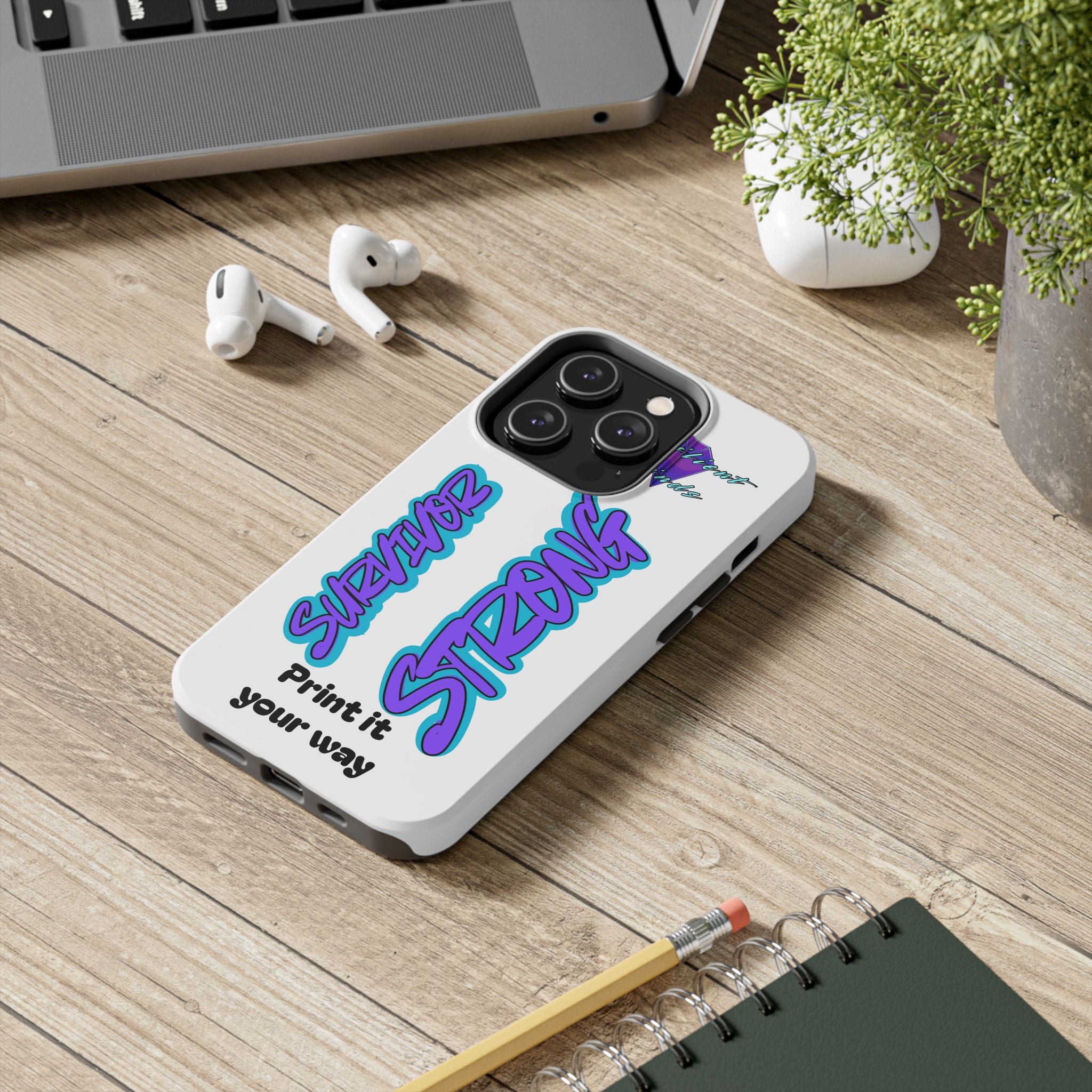 Survivor Strong Custom Phone Case — Personalized Tough Phone Protection