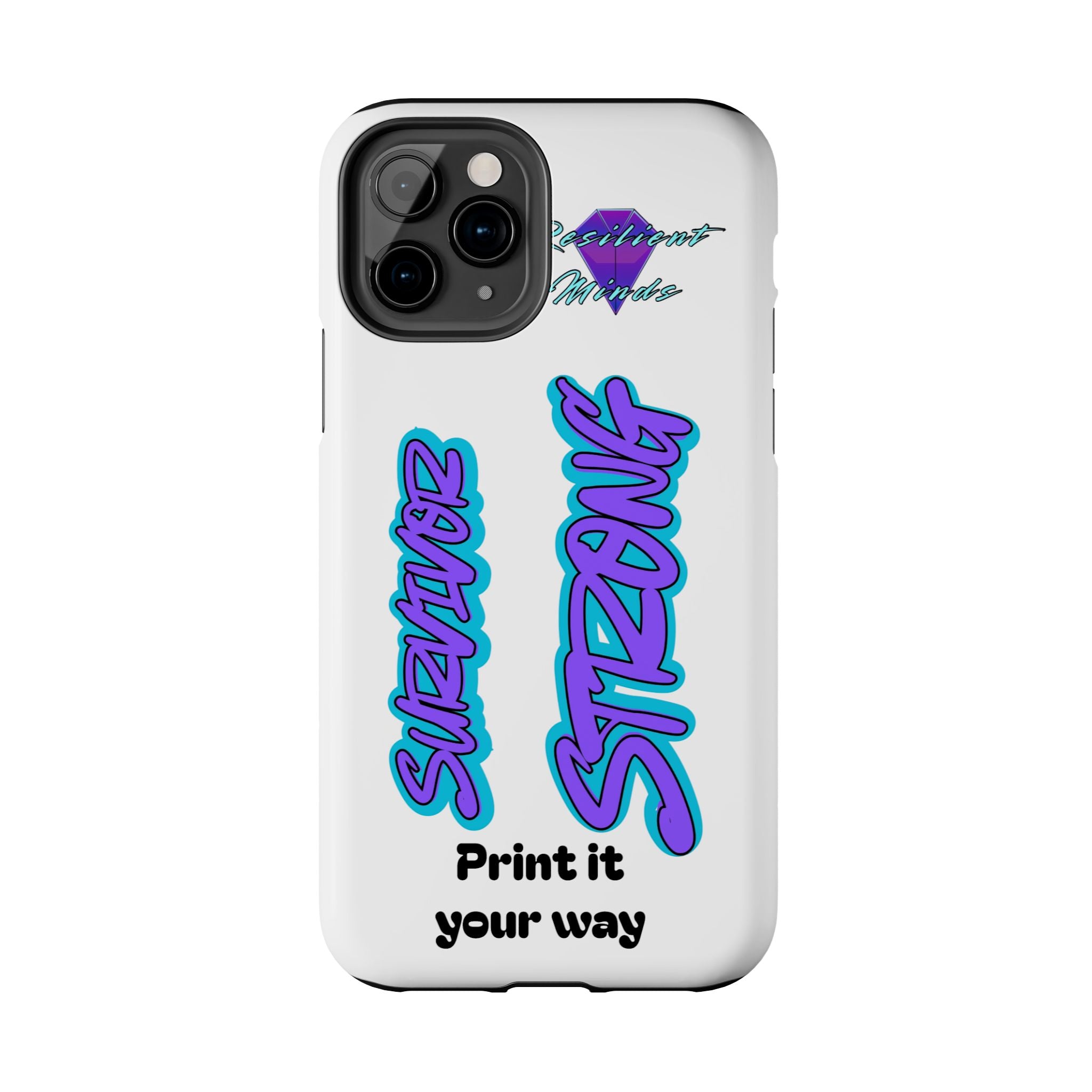 Survivor Strong Custom Phone Case — Personalized Tough Phone Protection