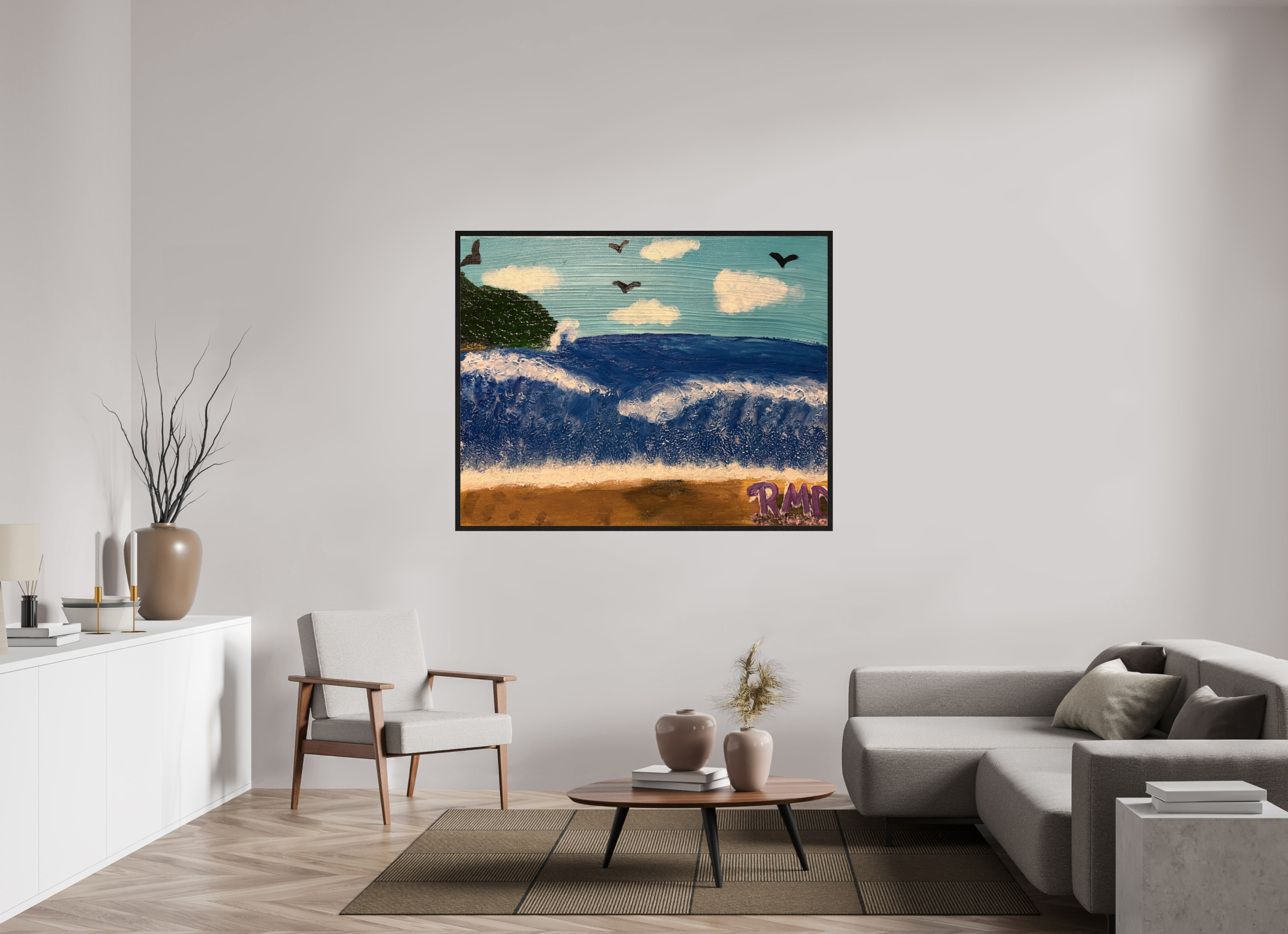 59.4 x 47″, Bring the Gallery to You Sea of Peace