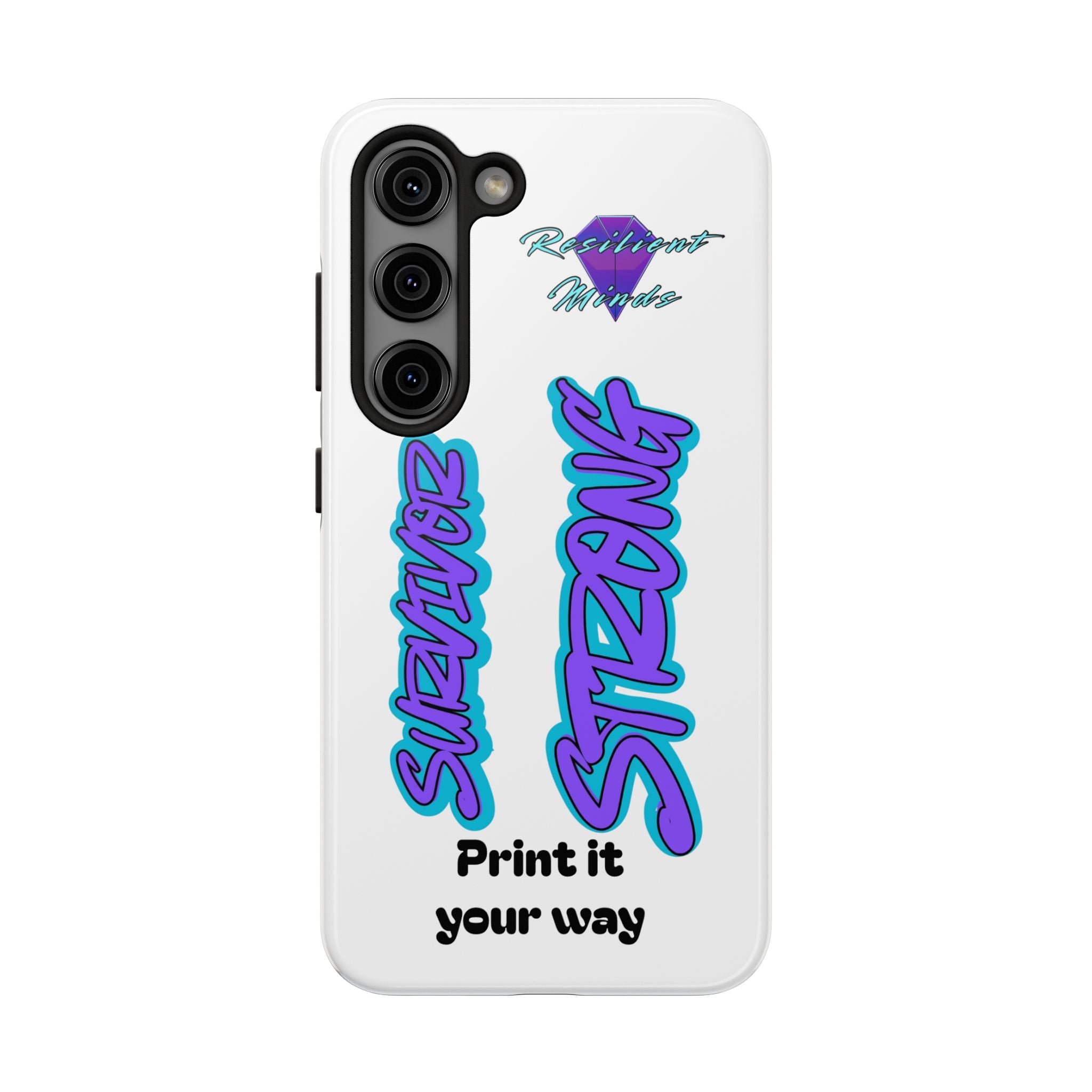 Survivor Strong Custom Phone Case — Personalized Tough Phone Protection