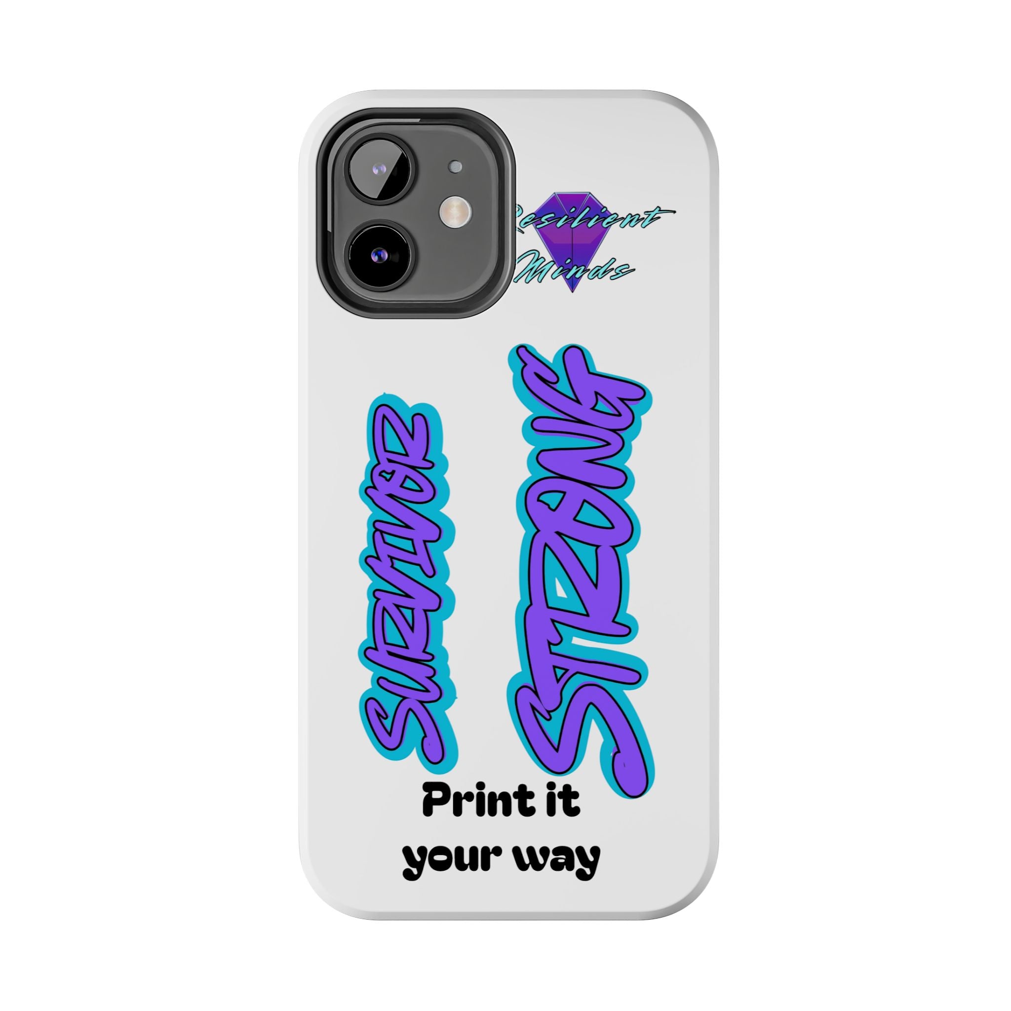 Survivor Strong Custom Phone Case — Personalized Tough Phone Protection