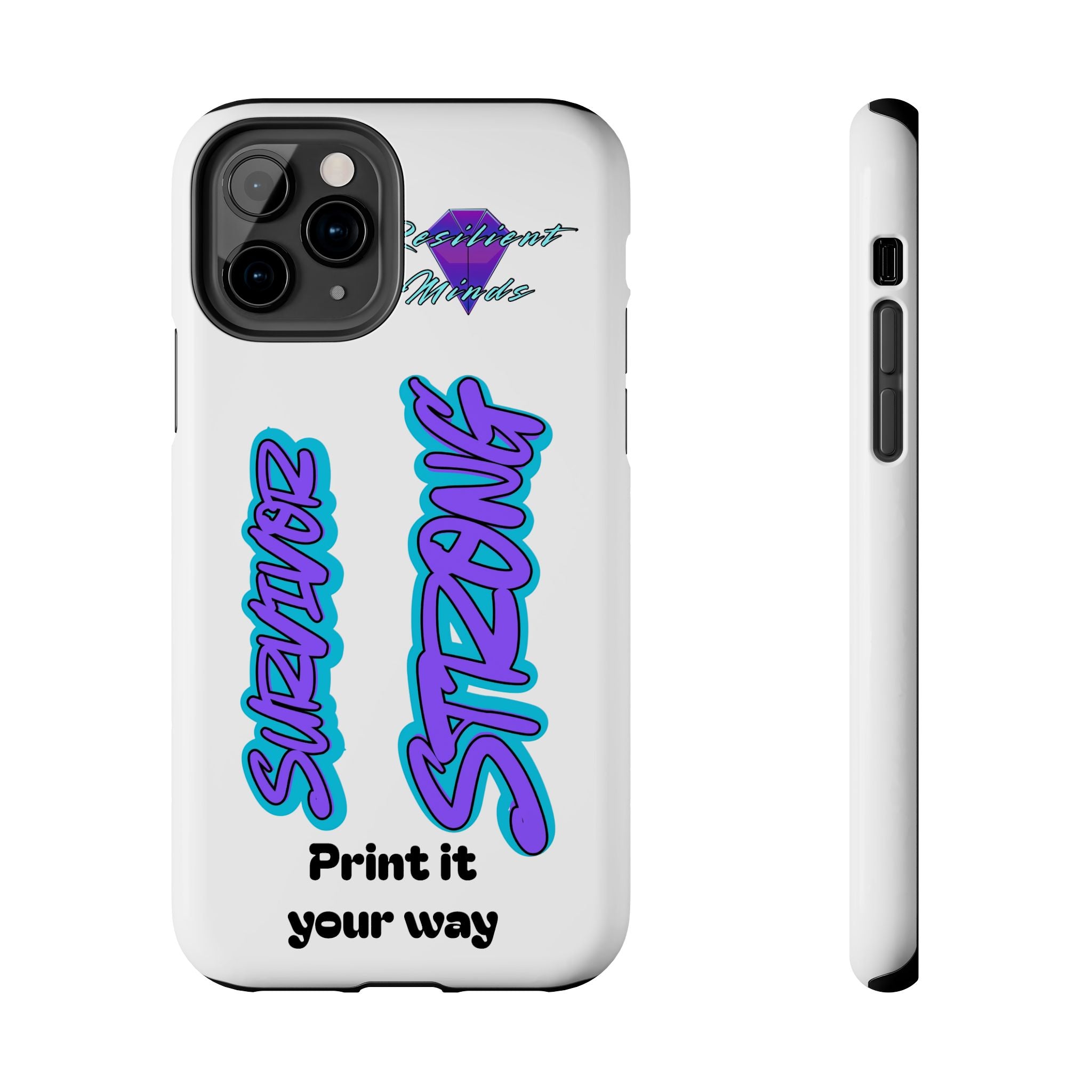 Survivor Strong Custom Phone Case — Personalized Tough Phone Protection