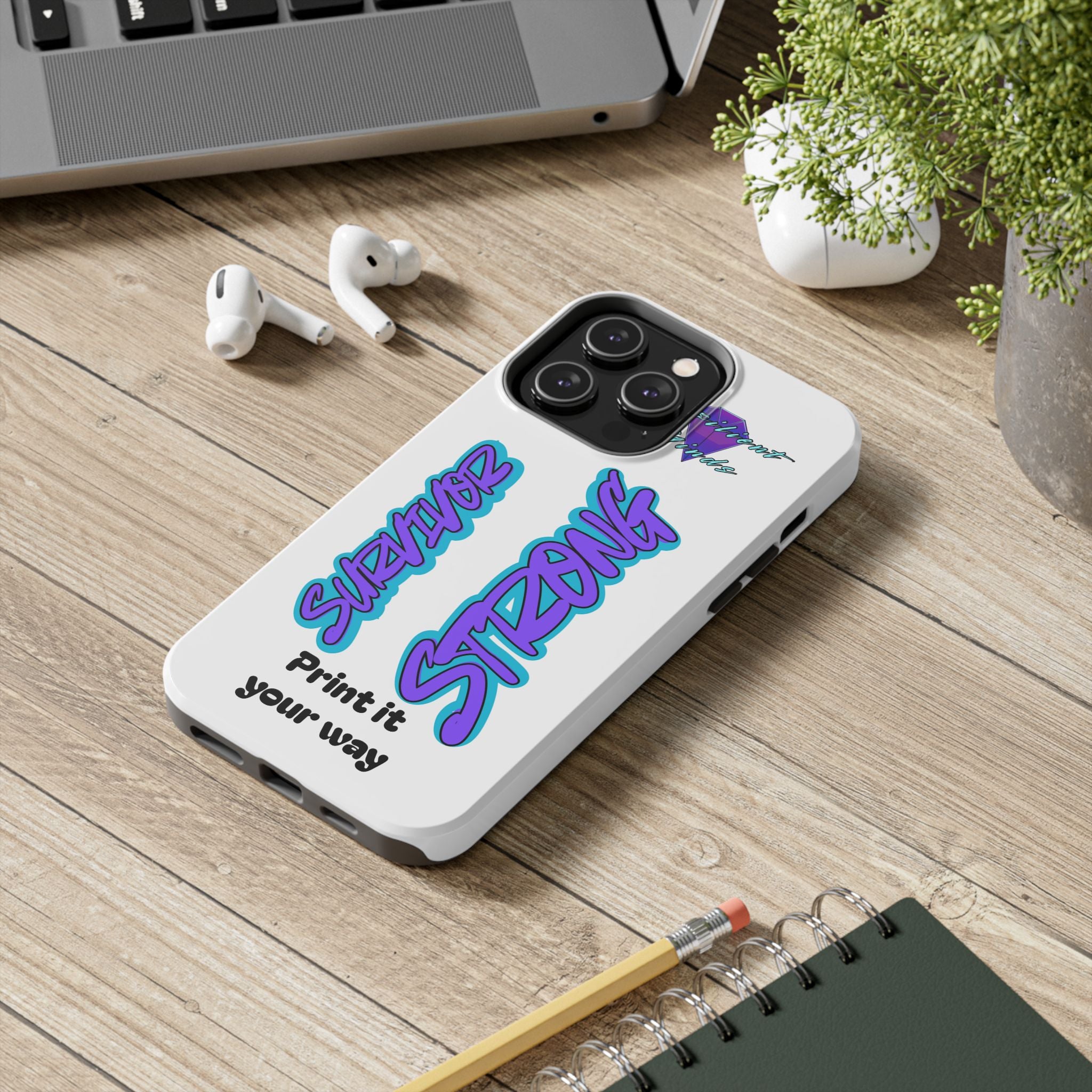Survivor Strong Custom Phone Case — Personalized Tough Phone Protection