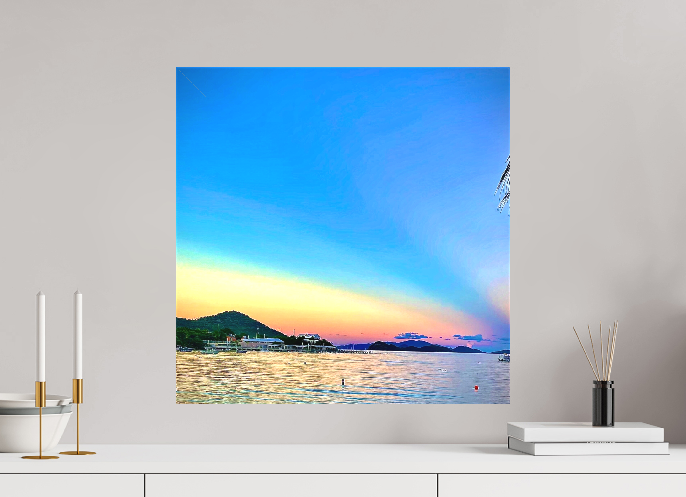 20 x 20.2″, Stretch it out Sunset by the Sea