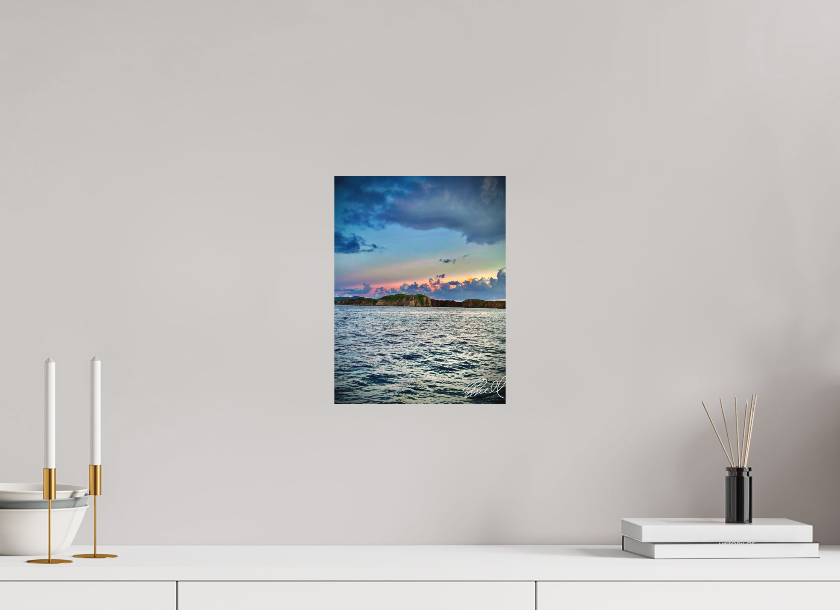 9 x 12″, 100% cotton print Nature’s paintbrush