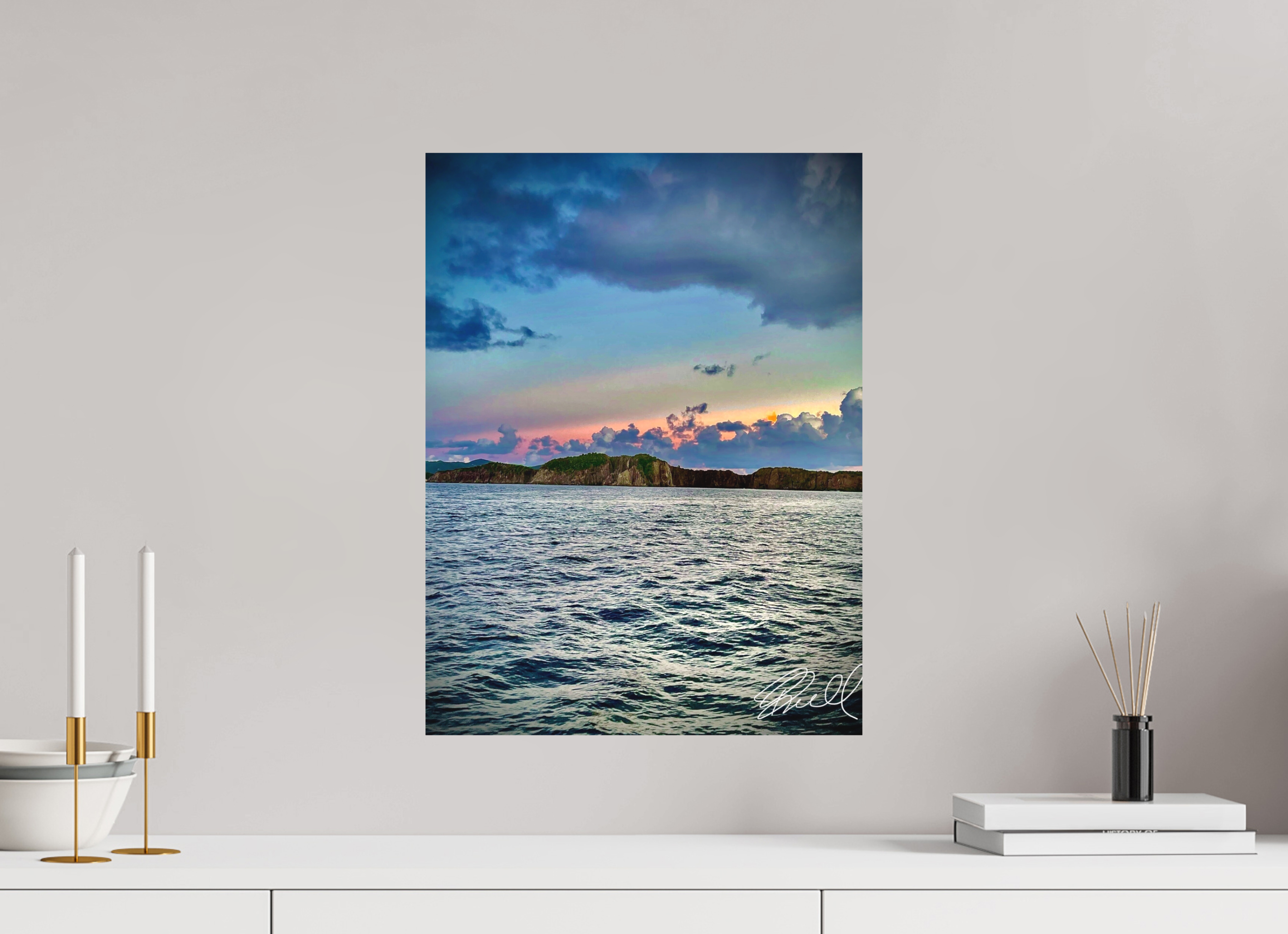 15 x 20″, 100% cotton print Nature’s paintbrush
