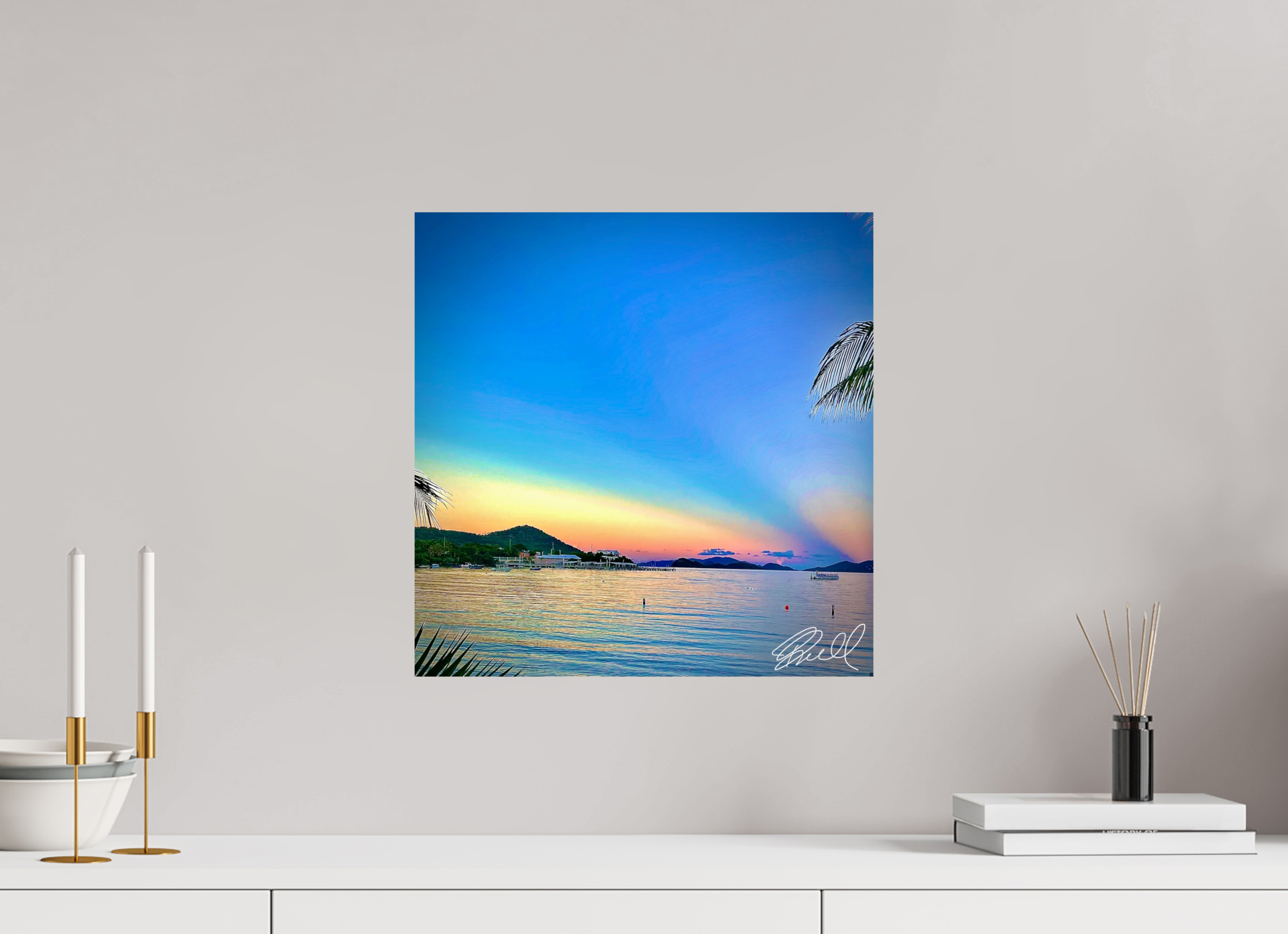 16 x 16.2″, Photo Print On Fuji Crystal DP II Sunset by the Sea