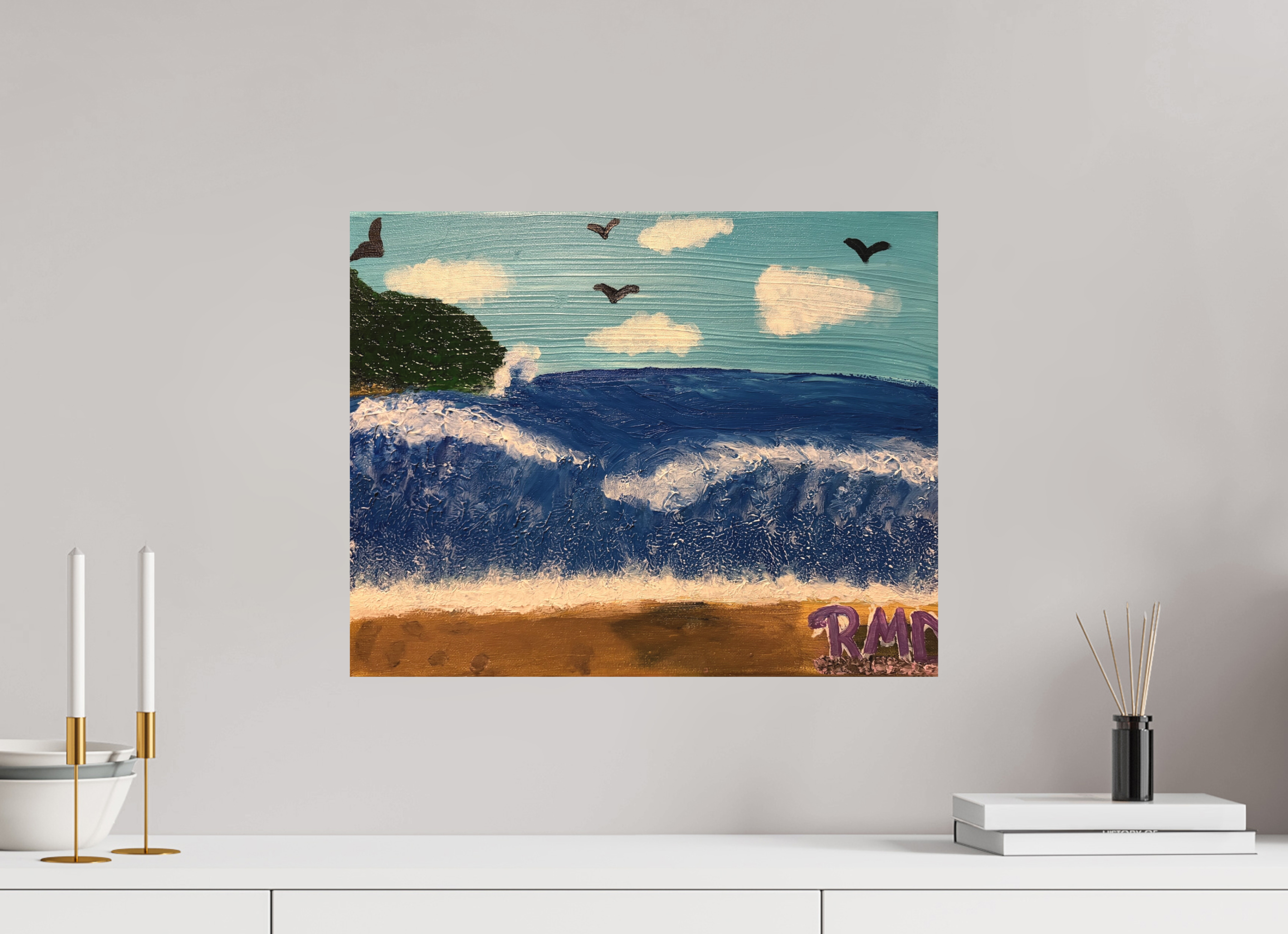 20.2 x 16″, 100% cotton print Sea of Peace