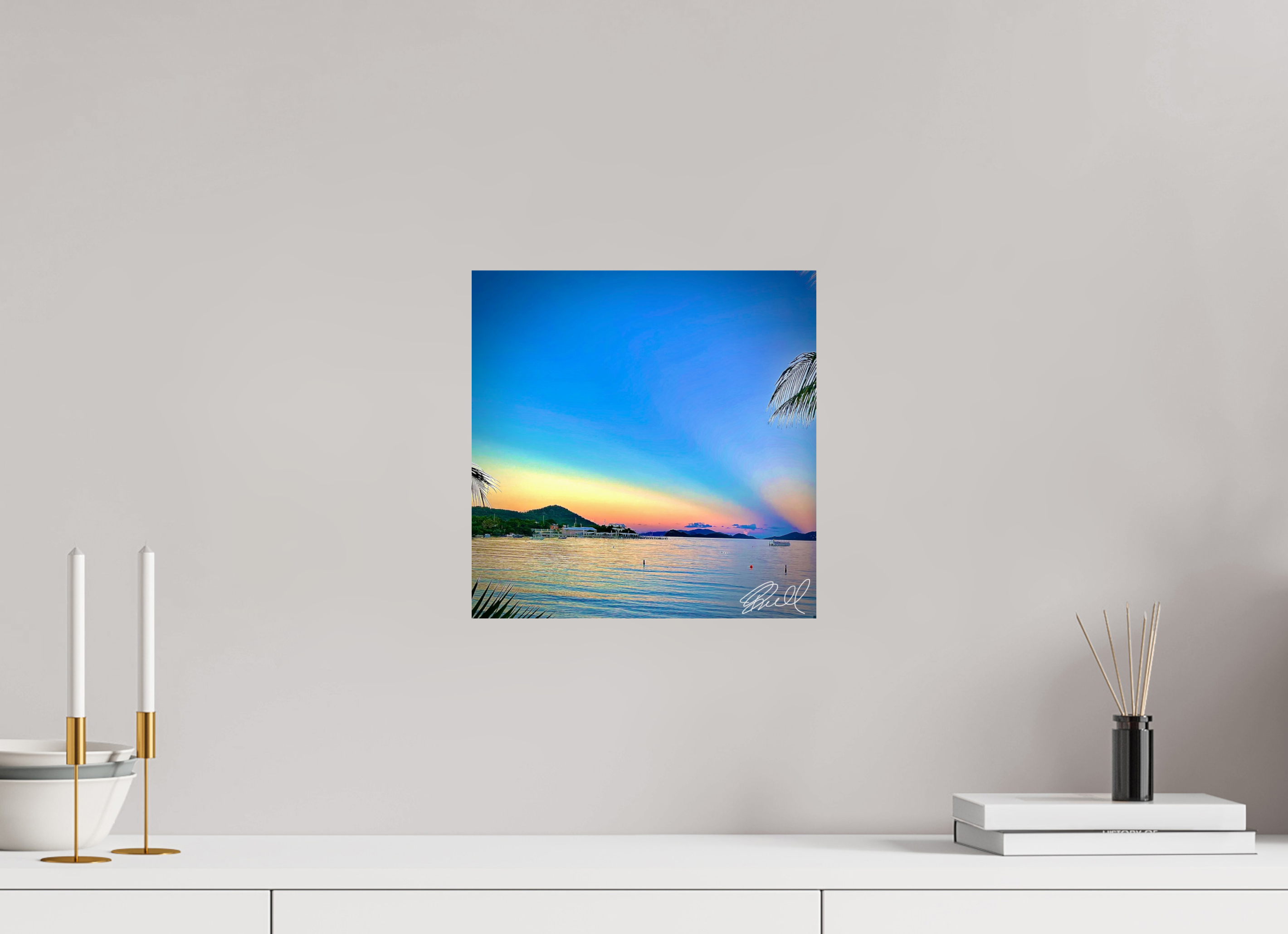 12 x 12.1″, Photo Print On Fuji Crystal DP II Sunset by the Sea