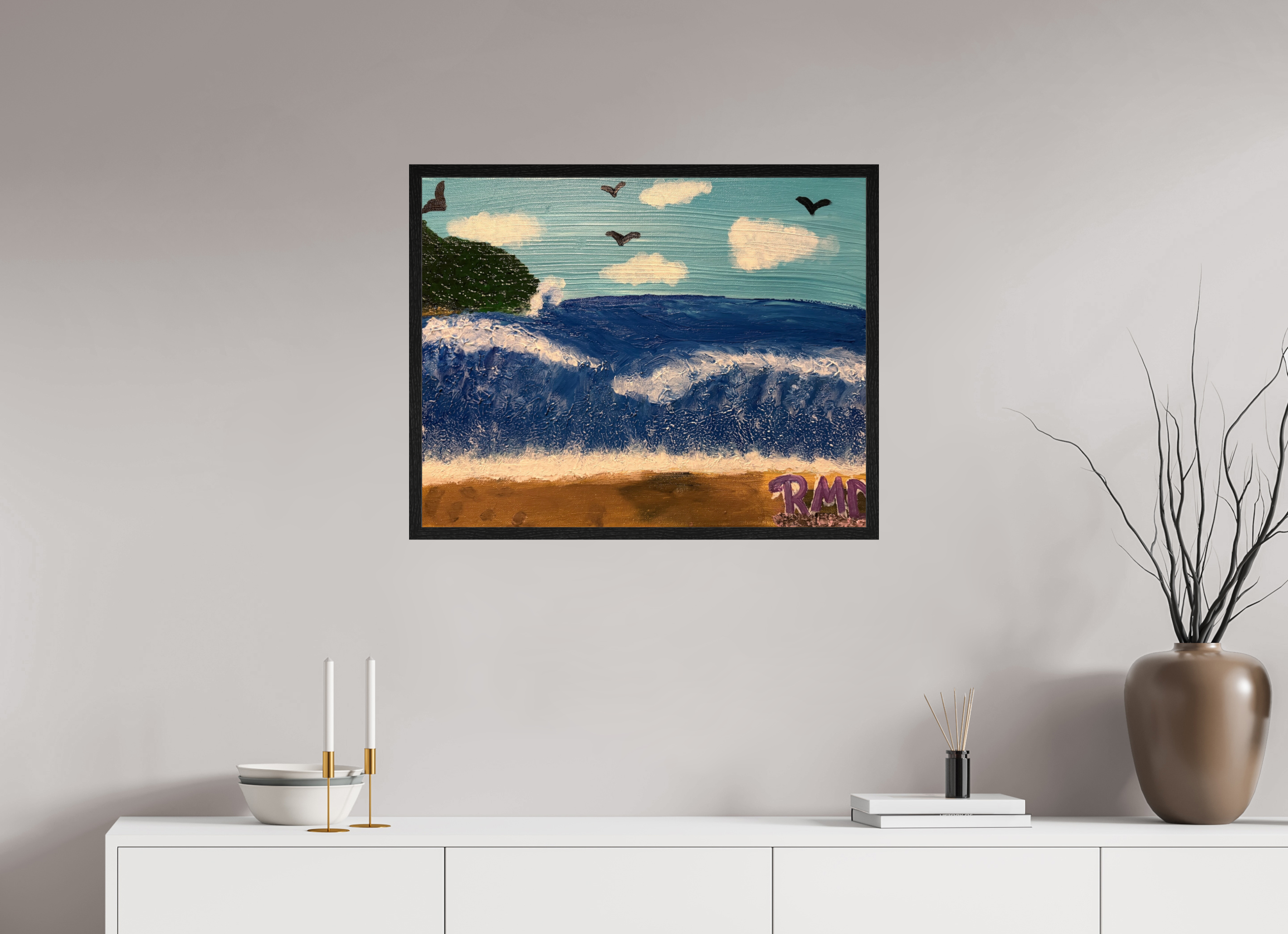 30.3 x 24″, Bring the Gallery to You Sea of Peace