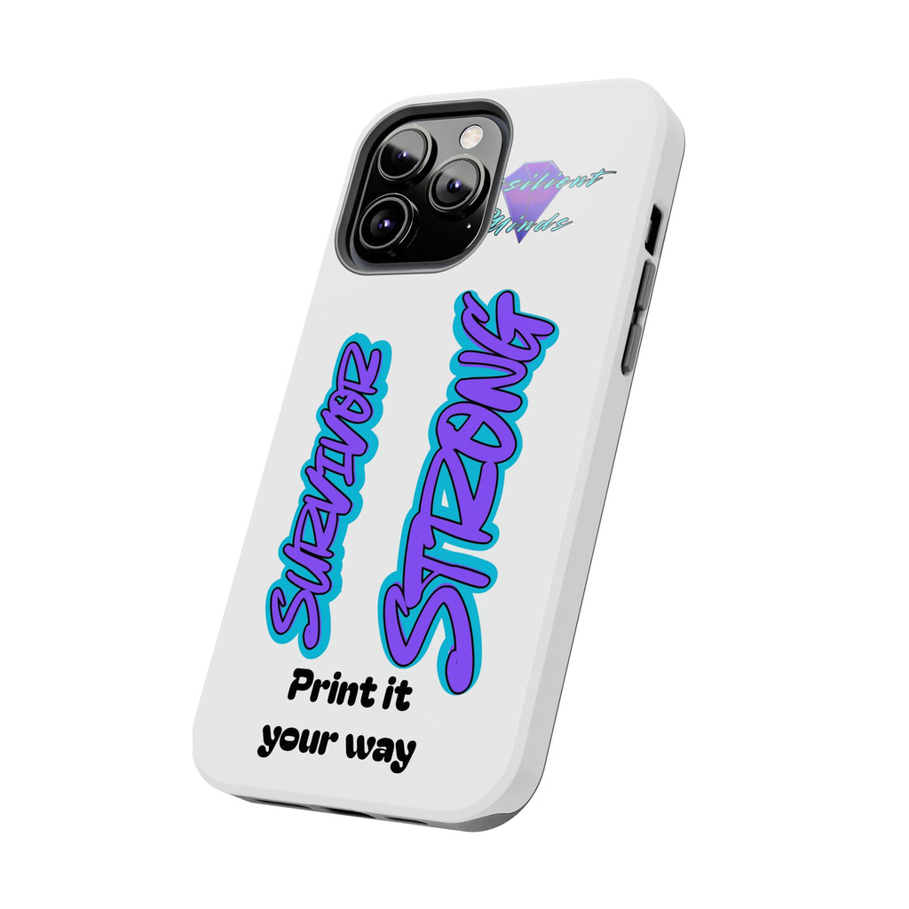Survivor Strong Custom Phone Case — Personalized Tough Phone Protection