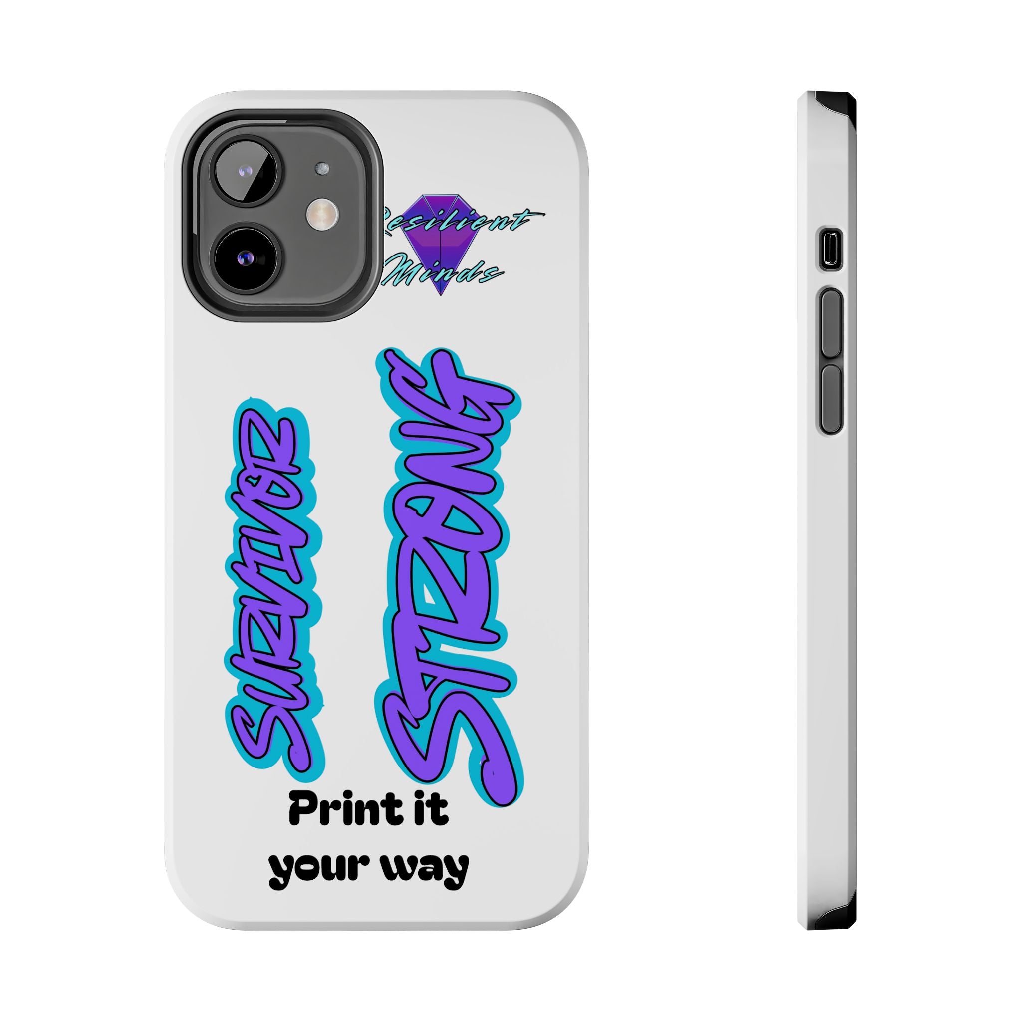 Survivor Strong Custom Phone Case — Personalized Tough Phone Protection
