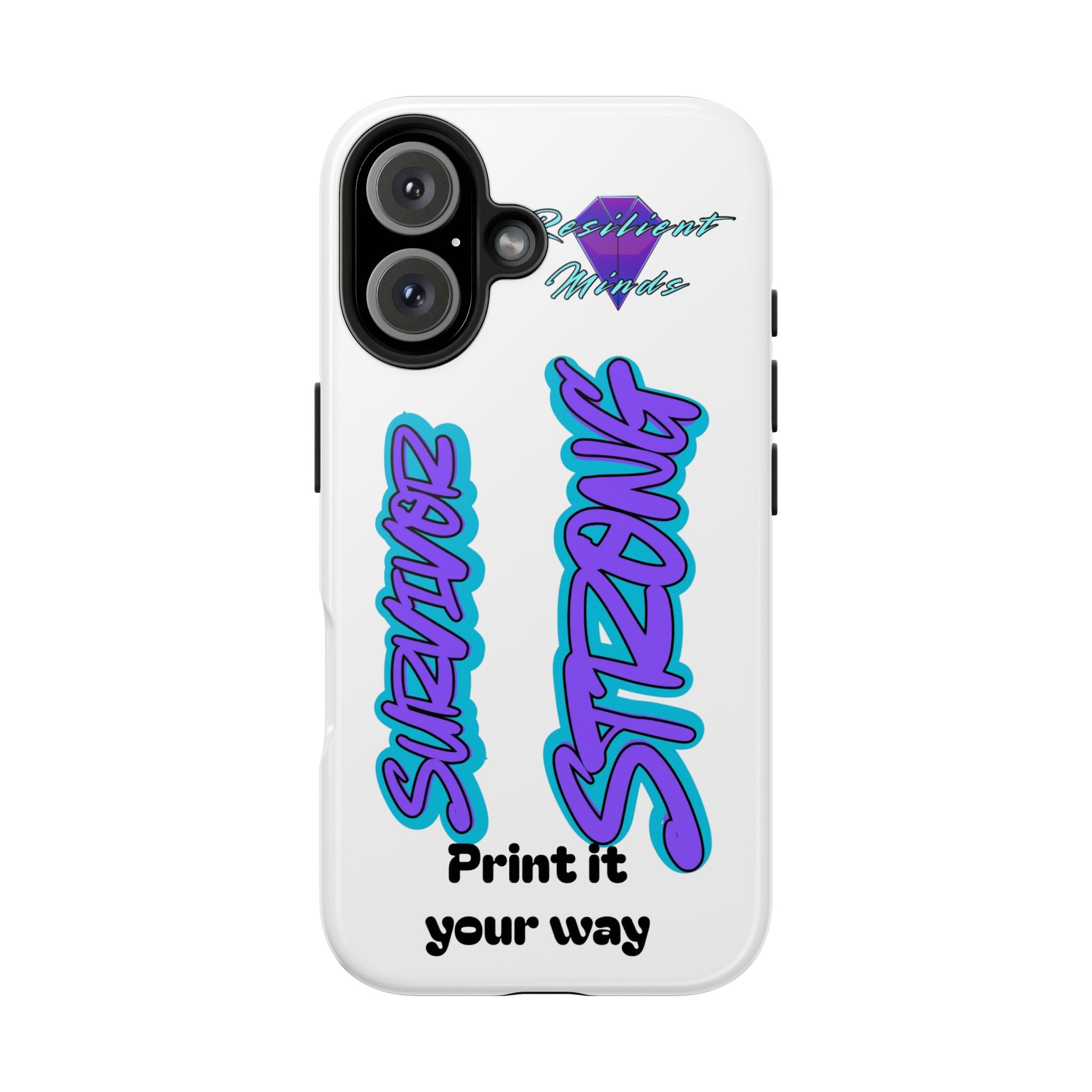 Survivor Strong Custom Phone Case — Personalized Tough Phone Protection
