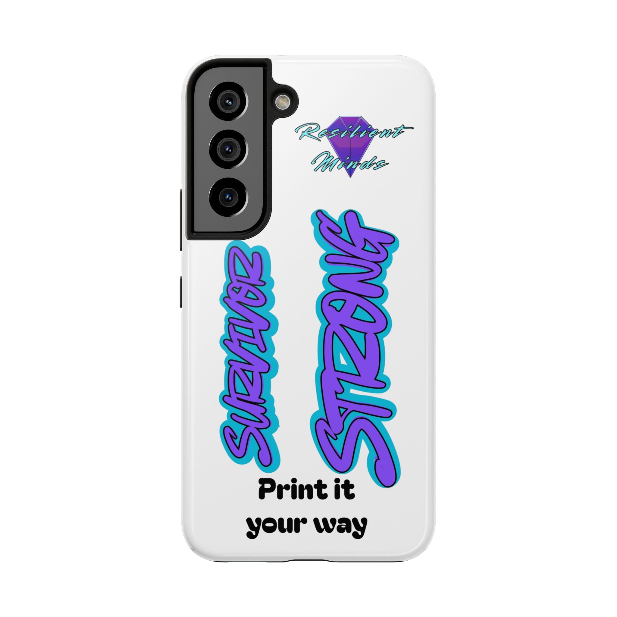 Survivor Strong Custom Phone Case — Personalized Tough Phone Protection