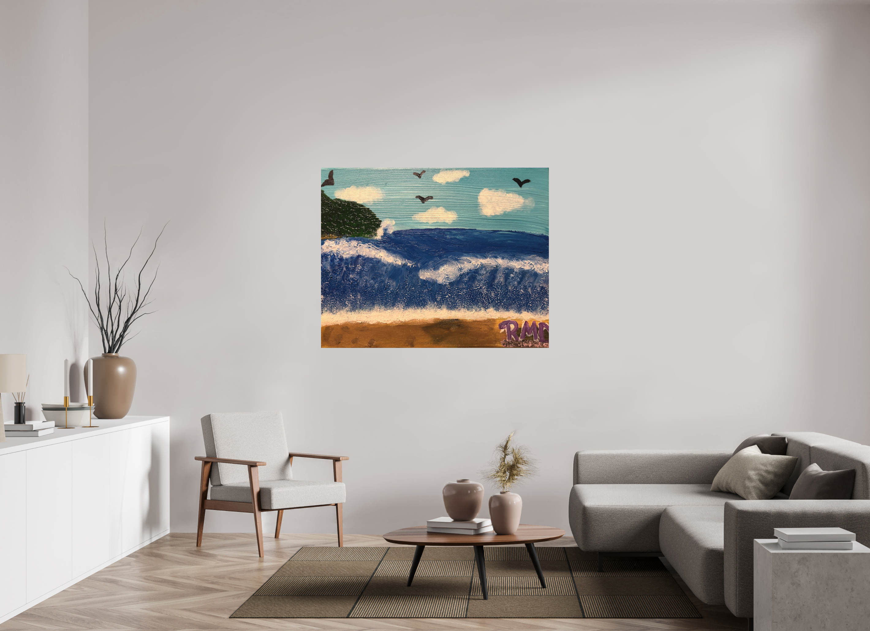 54.3 x 43″, Basic Sea of Peace
