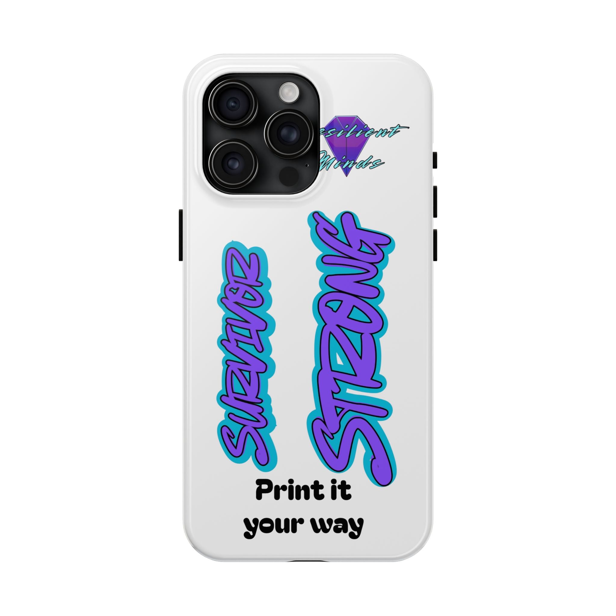 Survivor Strong Custom Phone Case — Personalized Tough Phone Protection