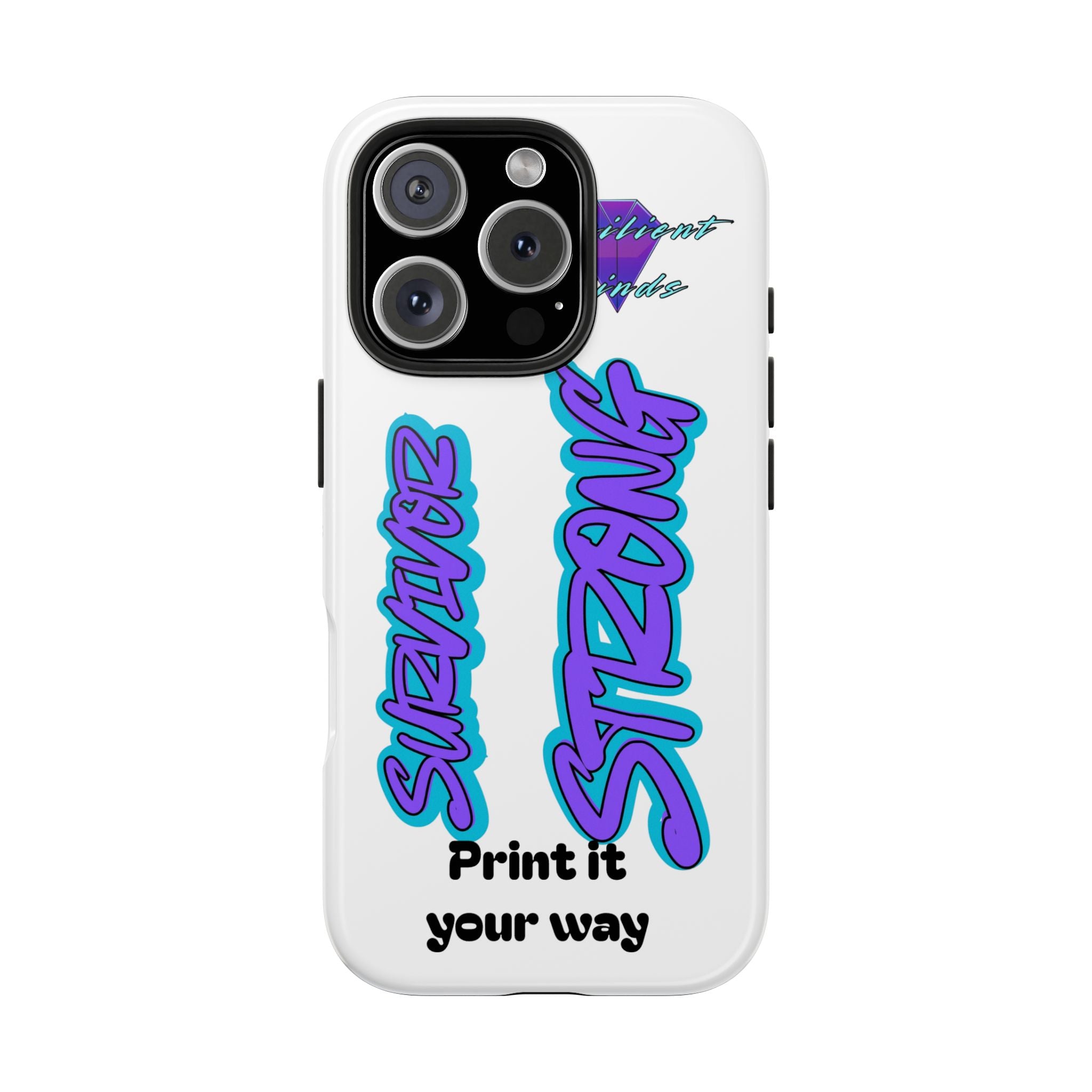 Survivor Strong Custom Phone Case — Personalized Tough Phone Protection