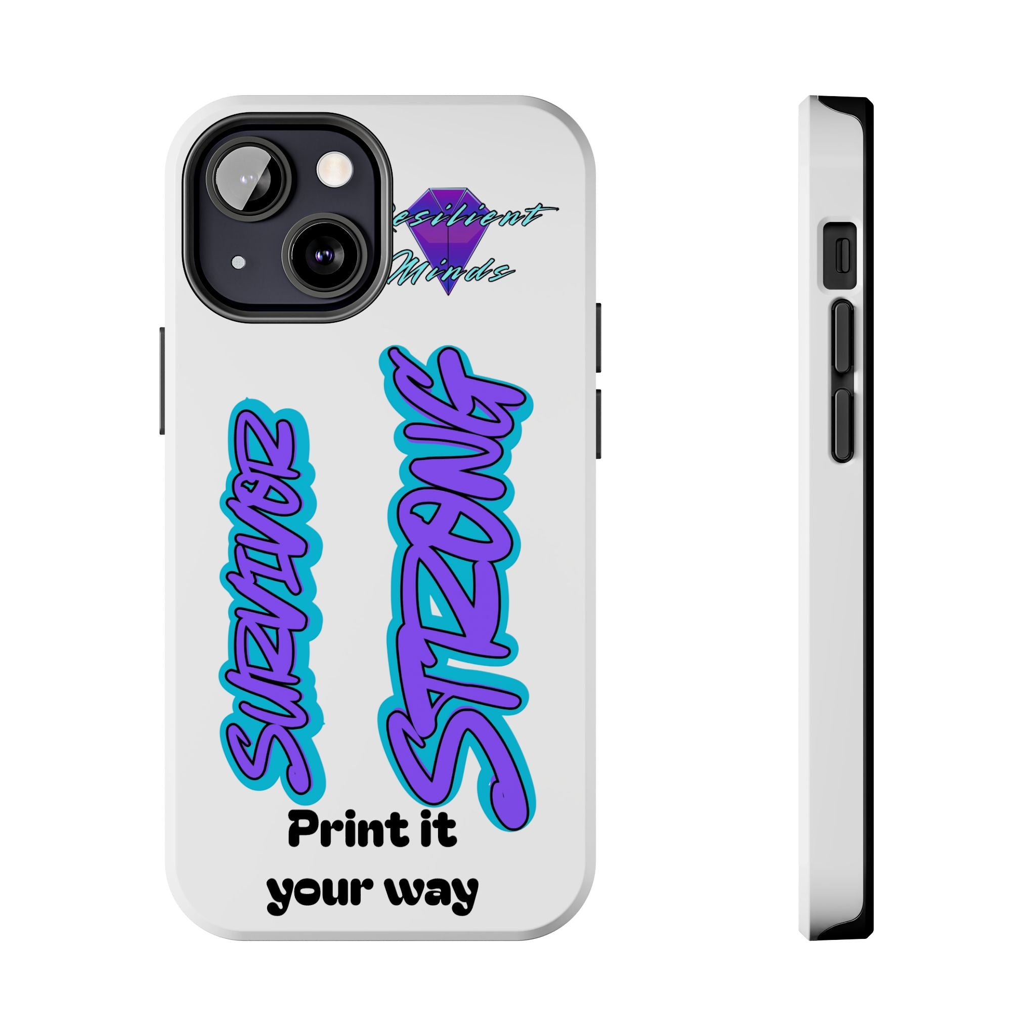 Survivor Strong Custom Phone Case — Personalized Tough Phone Protection