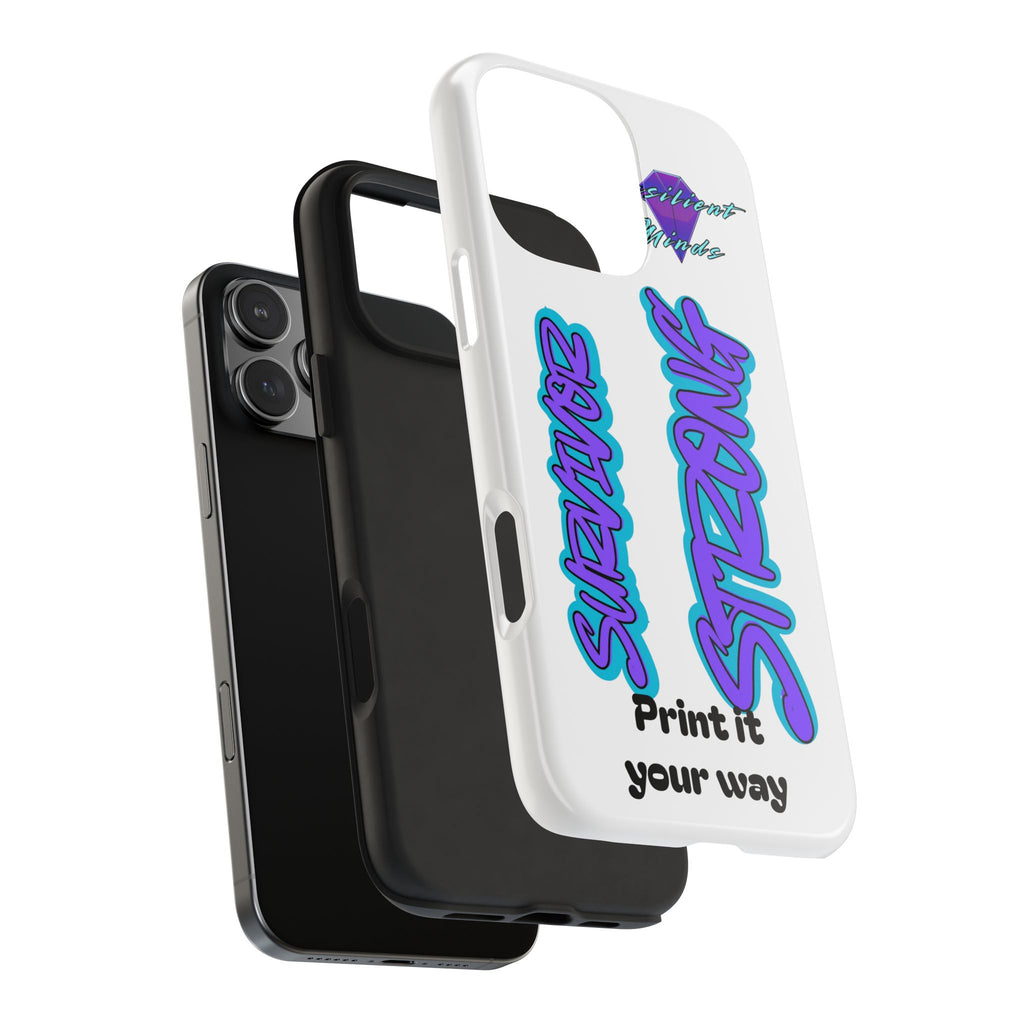 Survivor Strong Custom Phone Case — Personalized Tough Phone Protection