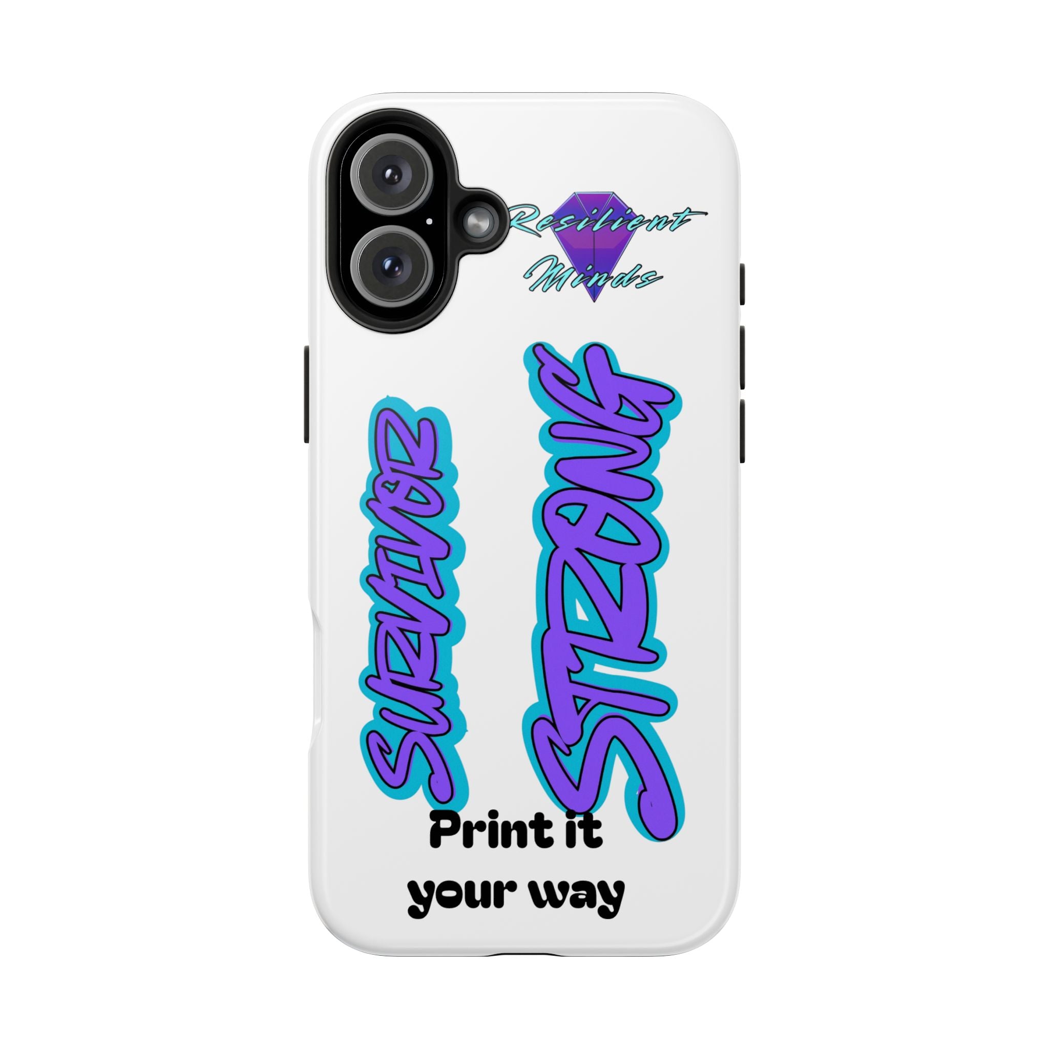 Survivor Strong Custom Phone Case — Personalized Tough Phone Protection