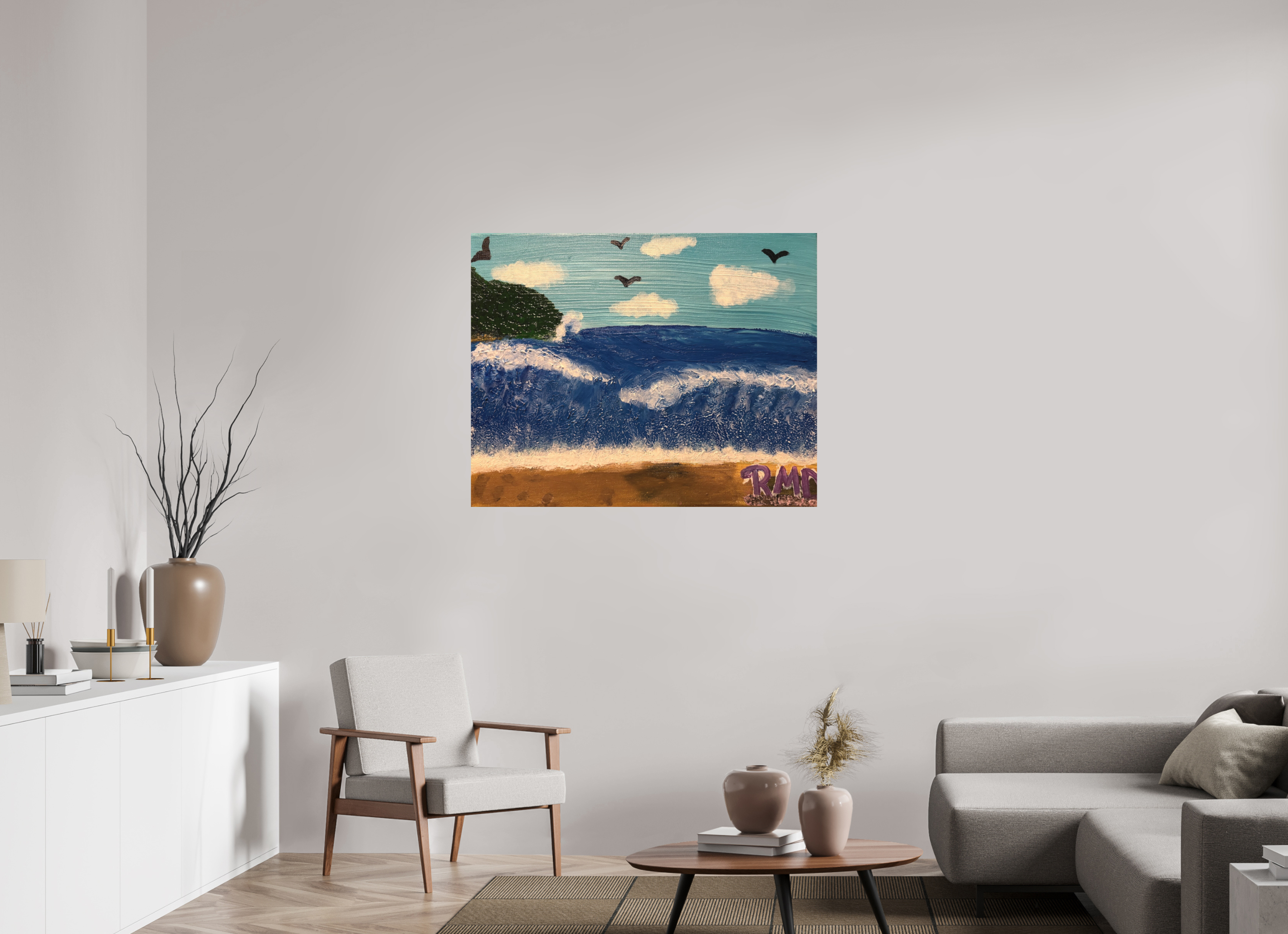 44.2 x 35″, Basic Sea of Peace