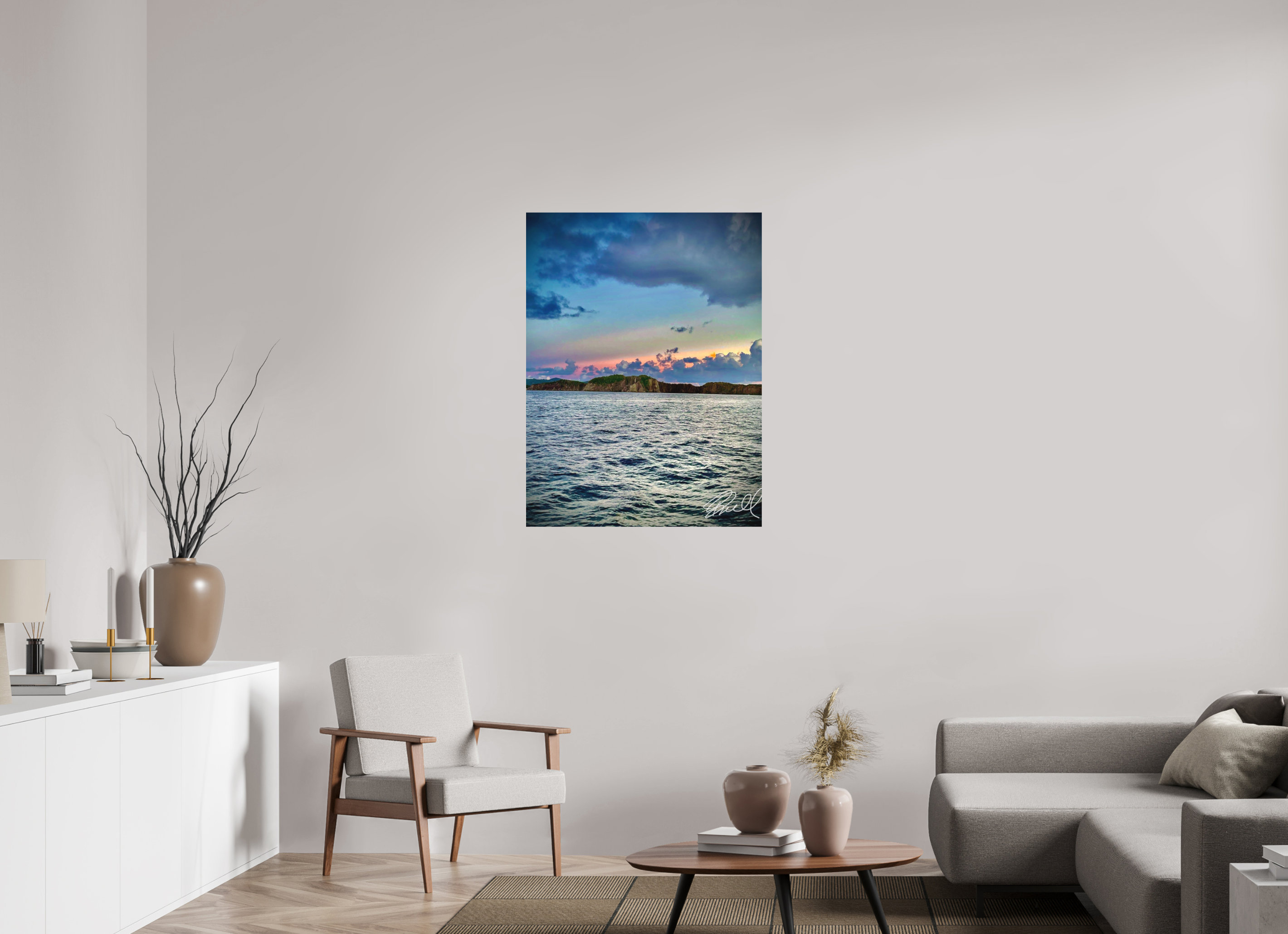 30 x 40″, 100% cotton print Nature’s paintbrush