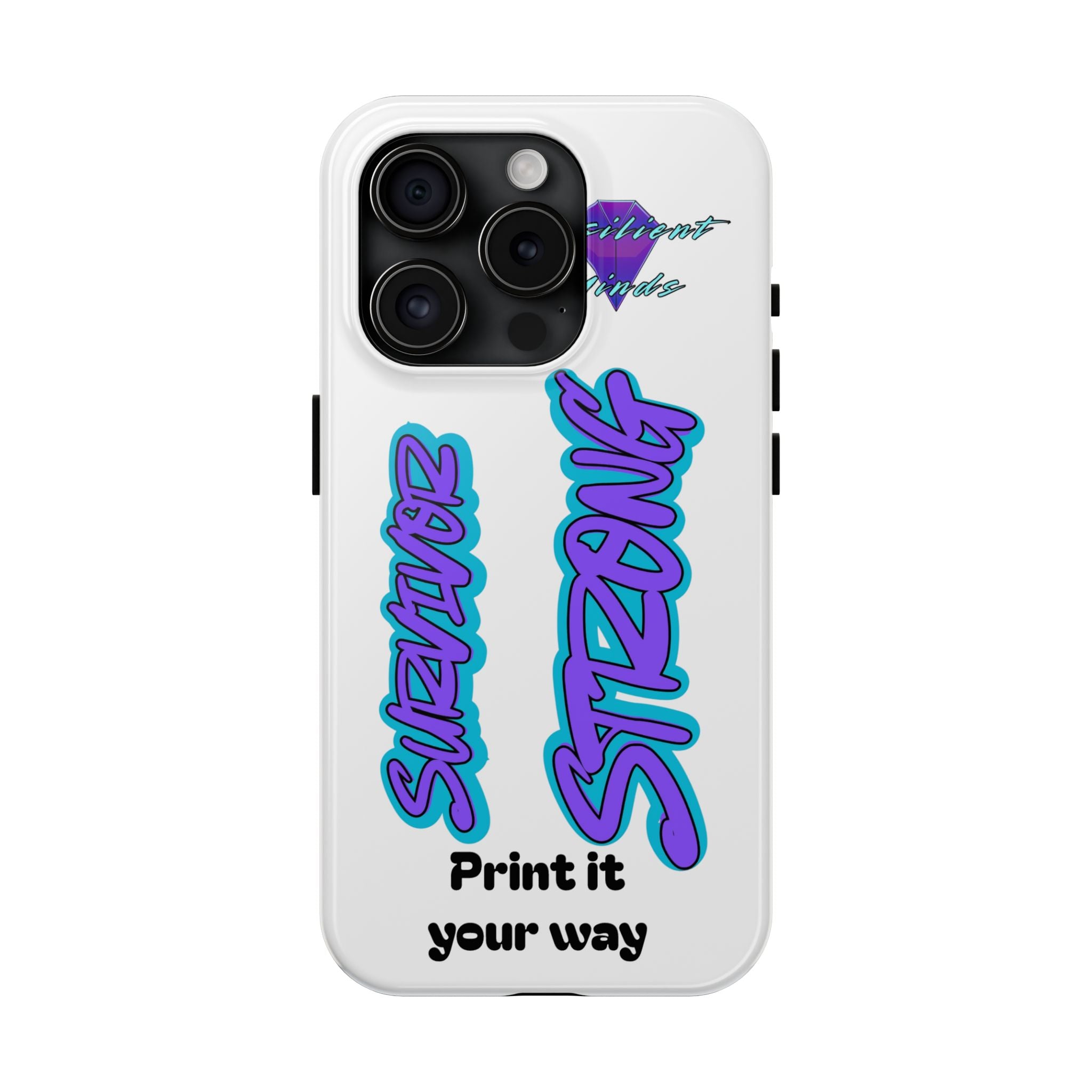 Survivor Strong Custom Phone Case — Personalized Tough Phone Protection
