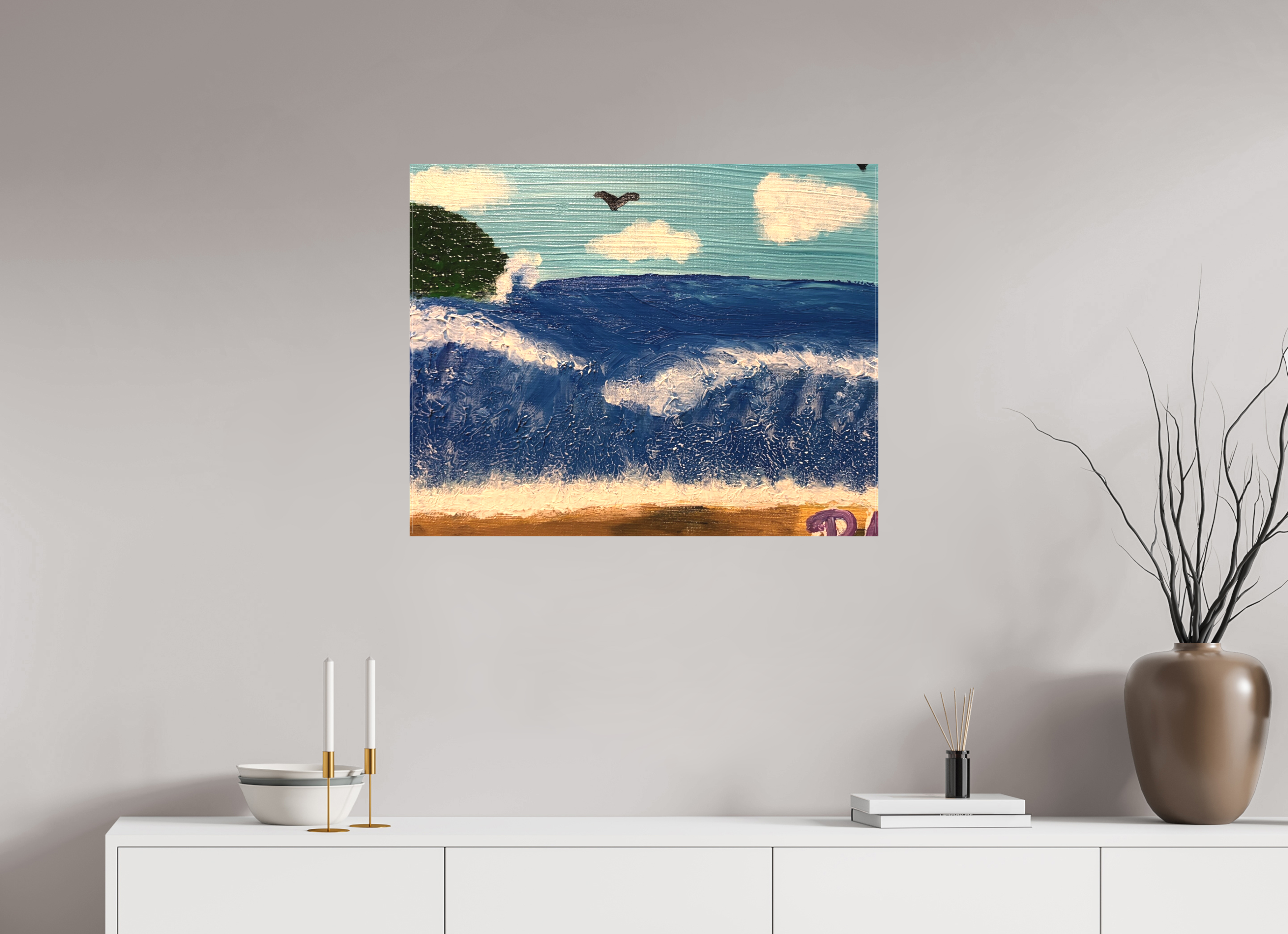 30.3 x 24″, Stretch it out Sea of Peace