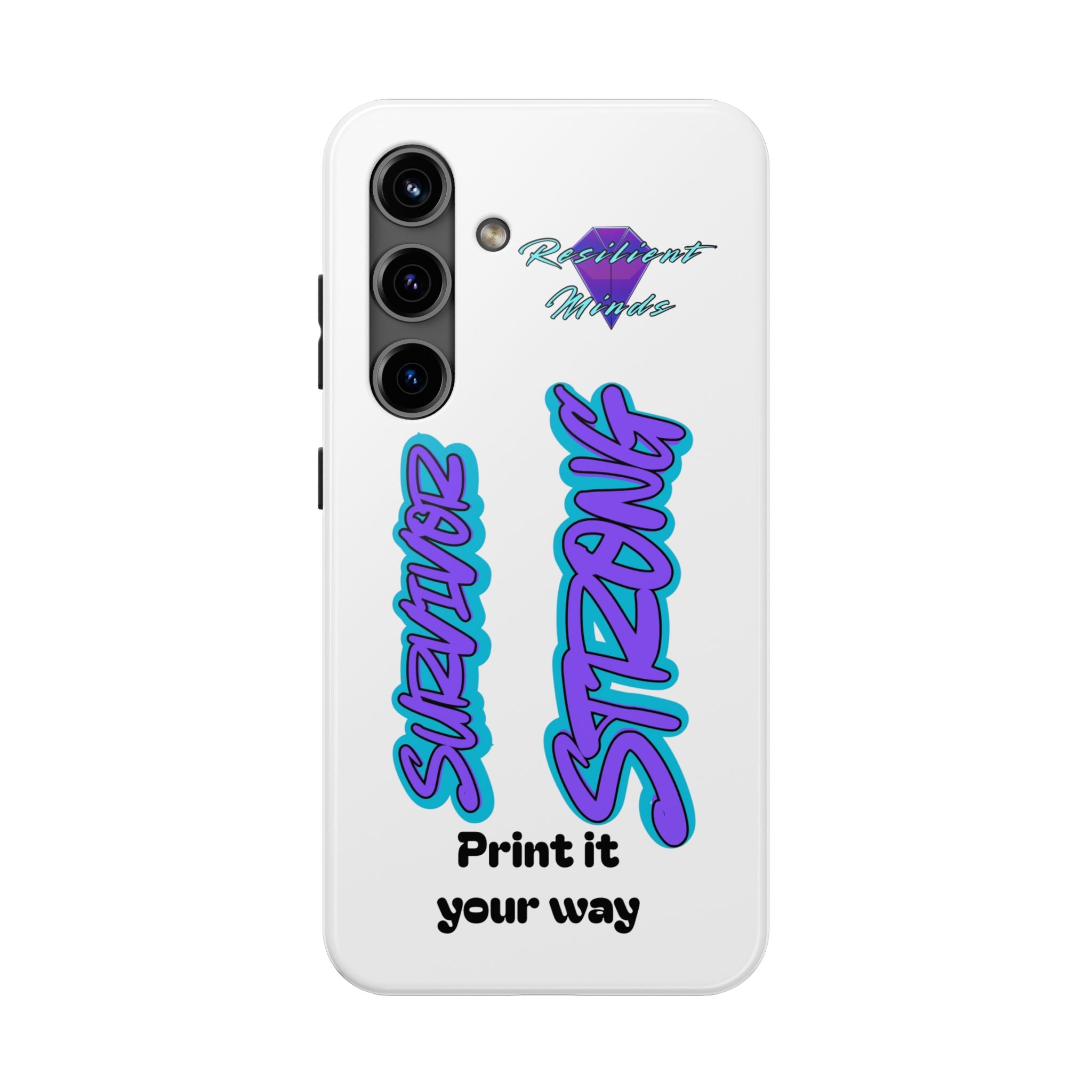 Survivor Strong Custom Phone Case — Personalized Tough Phone Protection