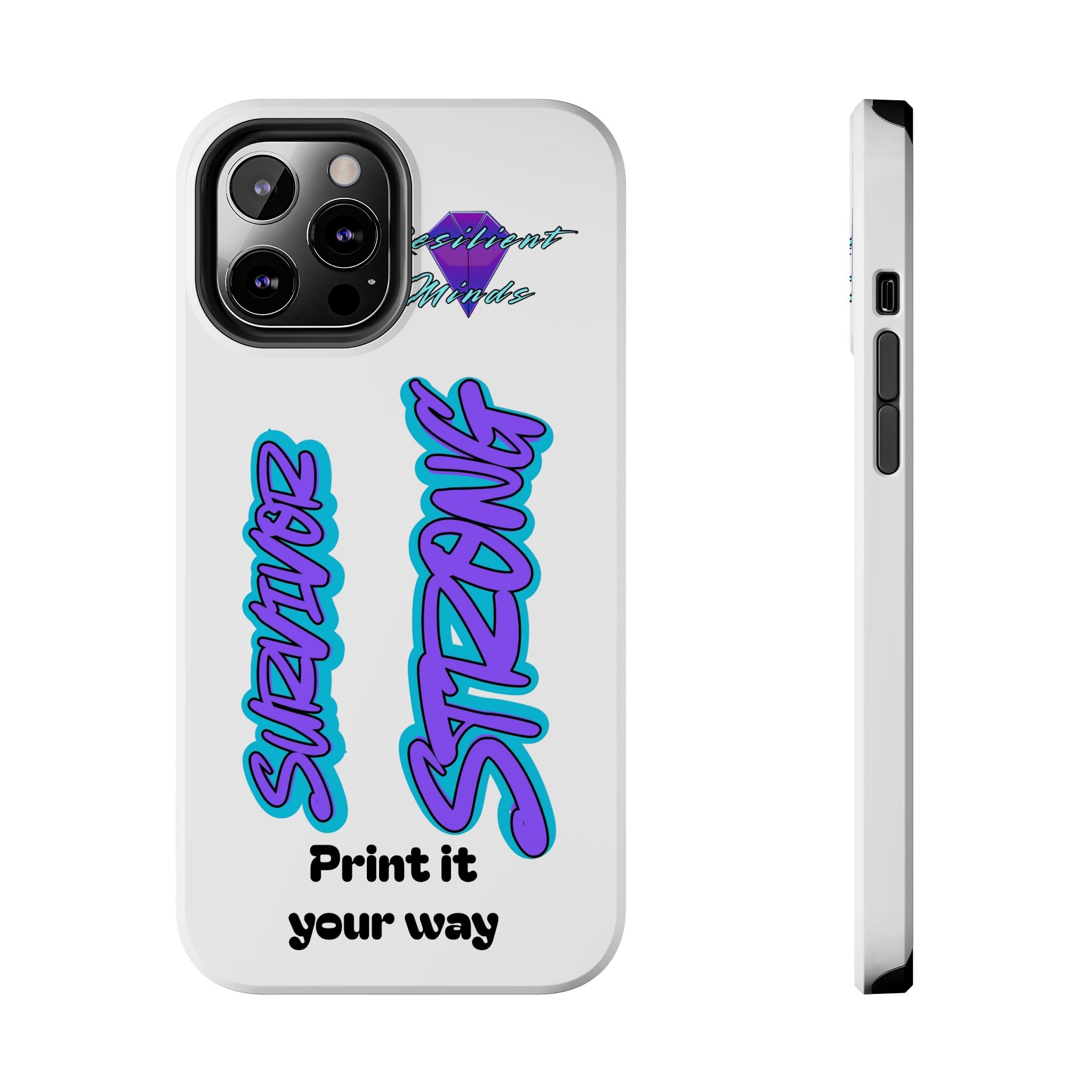 Survivor Strong Custom Phone Case — Personalized Tough Phone Protection