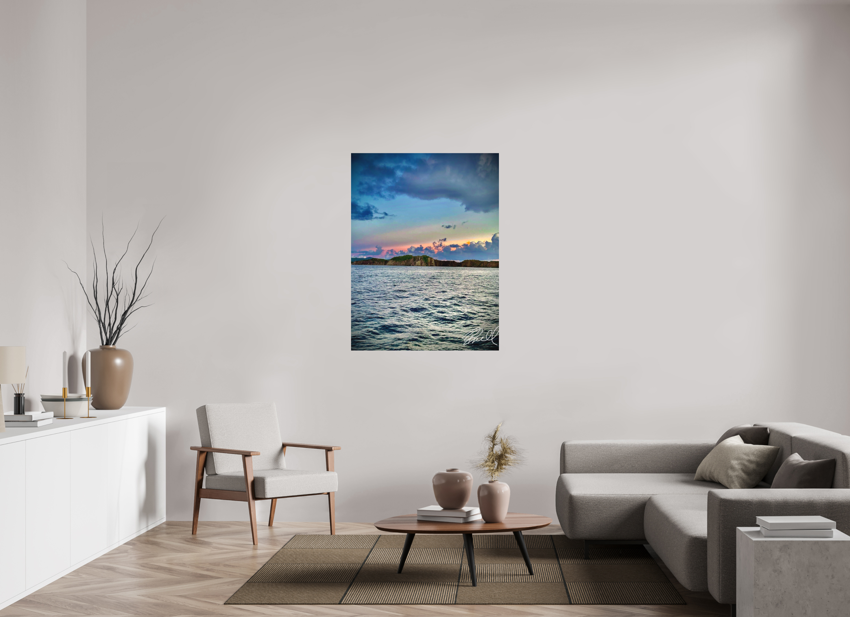36 x 48″, 100% cotton print Nature’s paintbrush