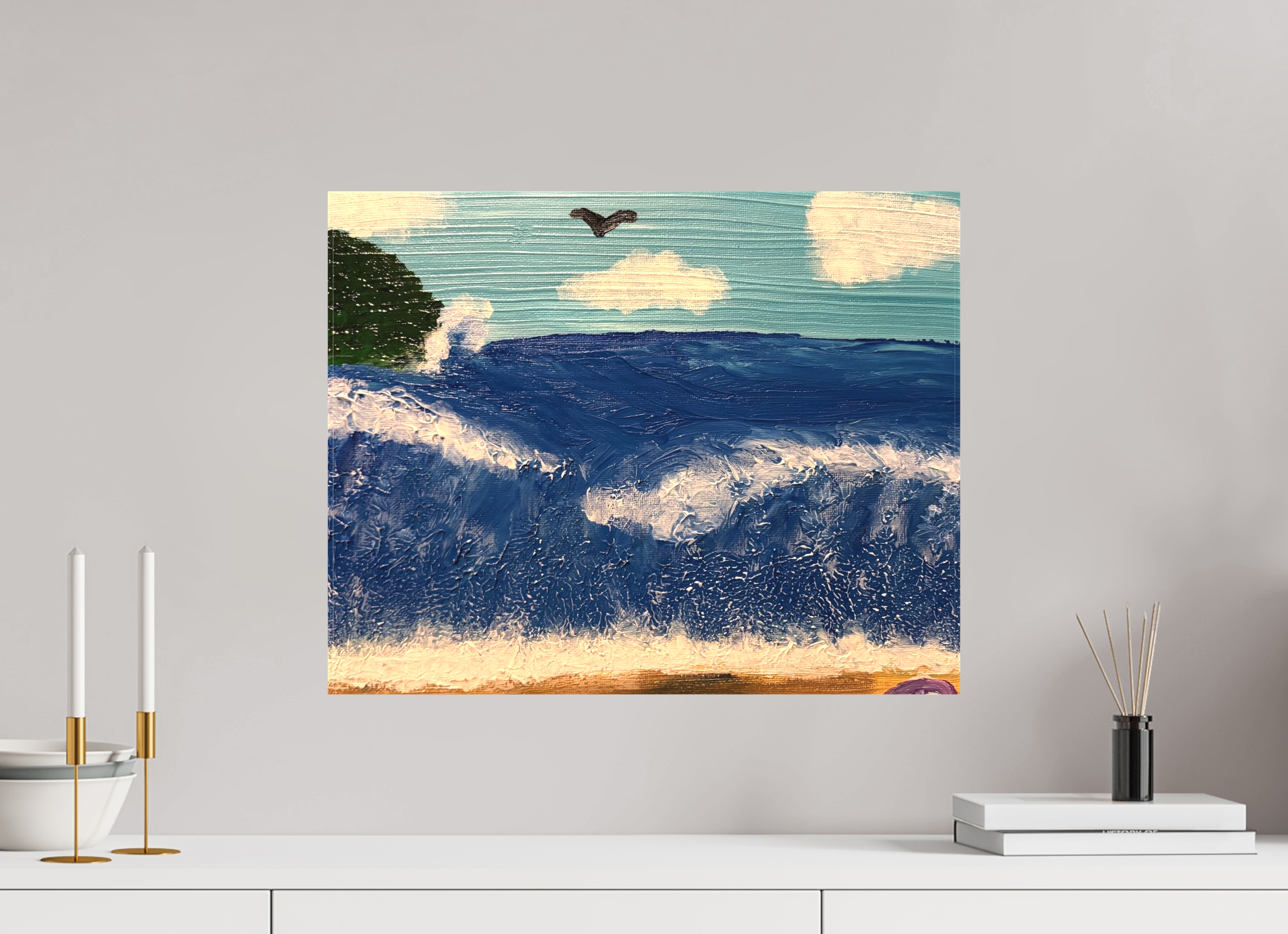 20.2 x 16″, Stretch it out Sea of Peace