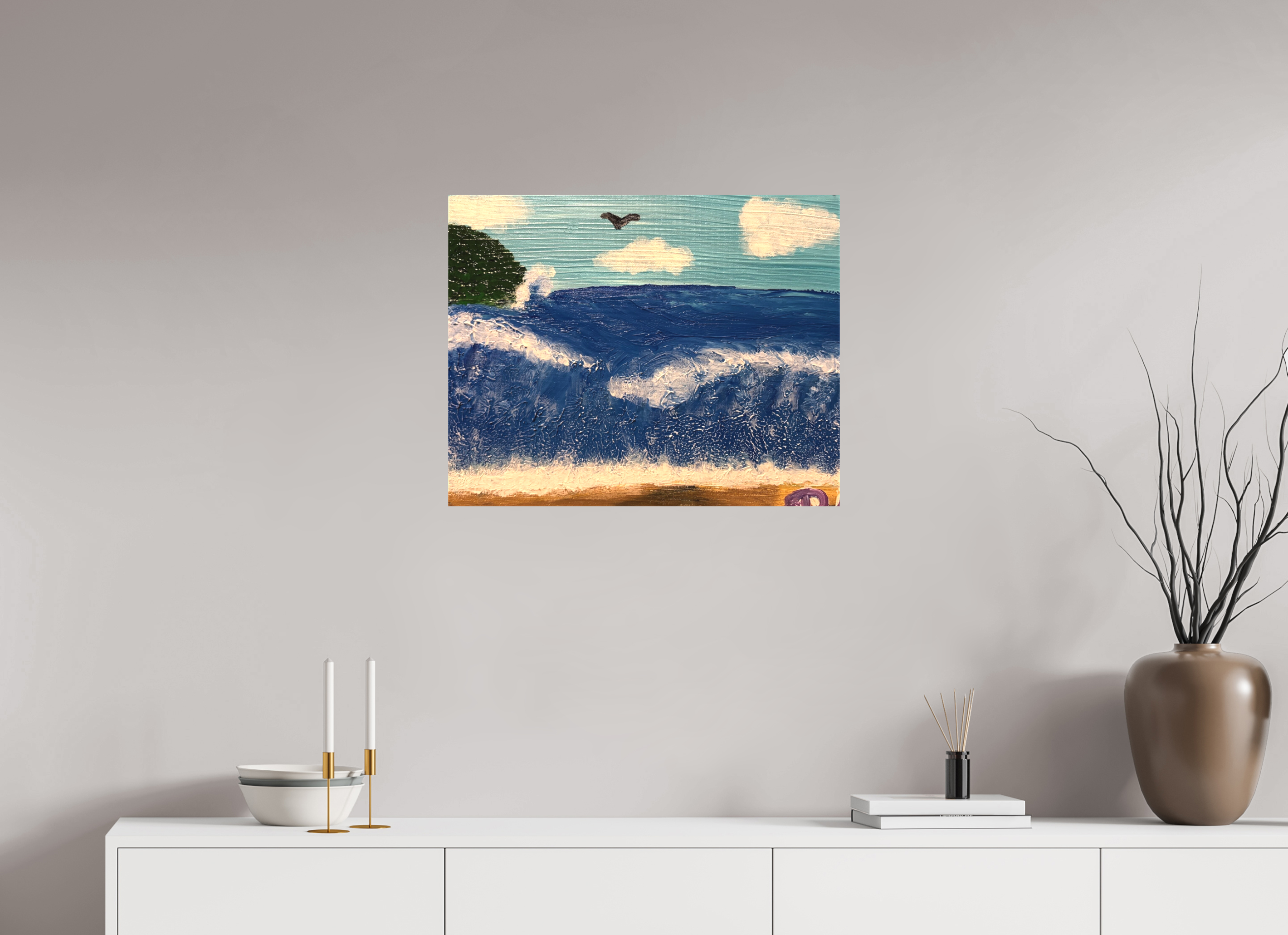 25.3 x 20″, Stretch it out Sea of Peace