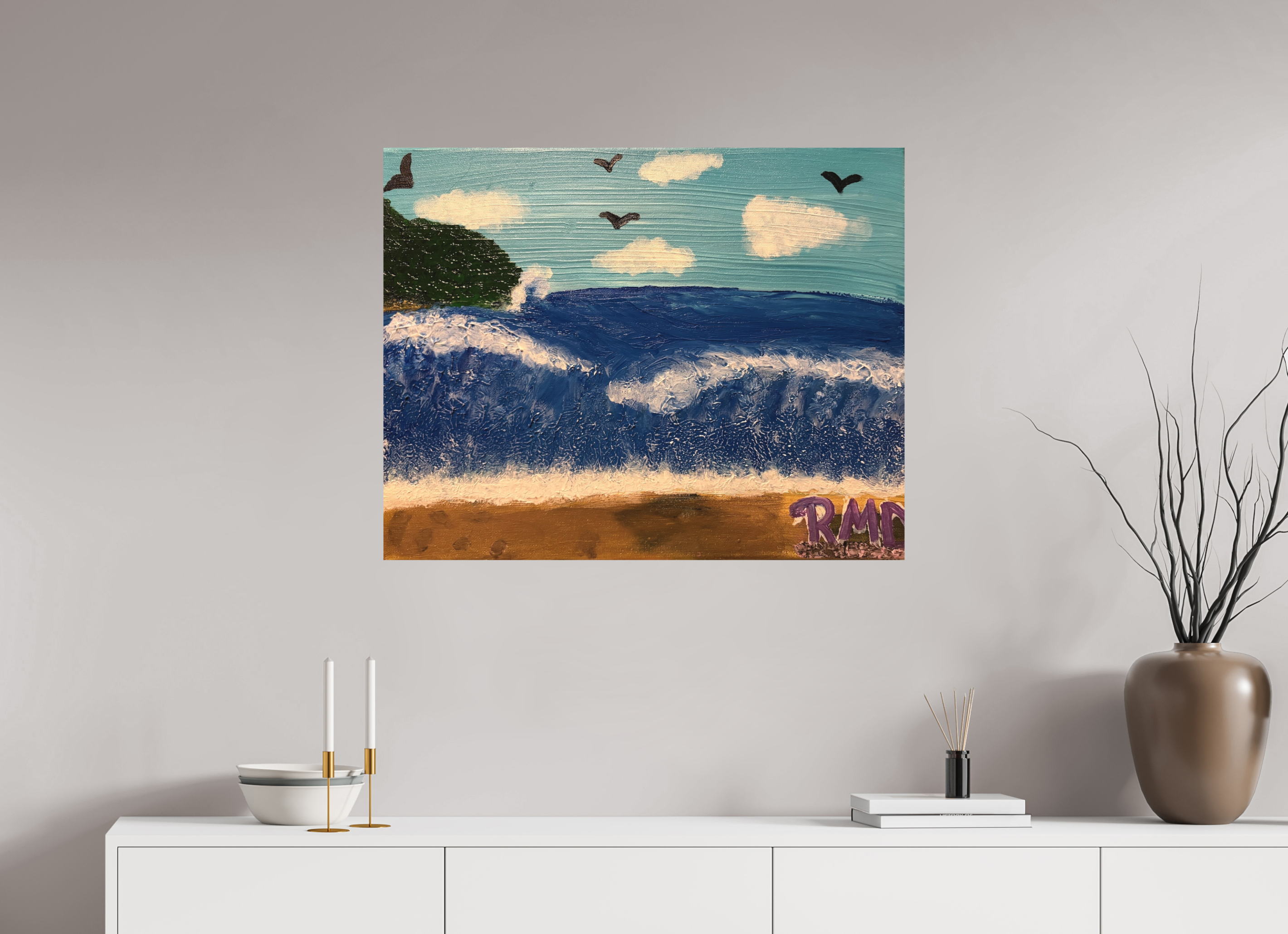 35.4 x 28″, Basic Sea of Peace