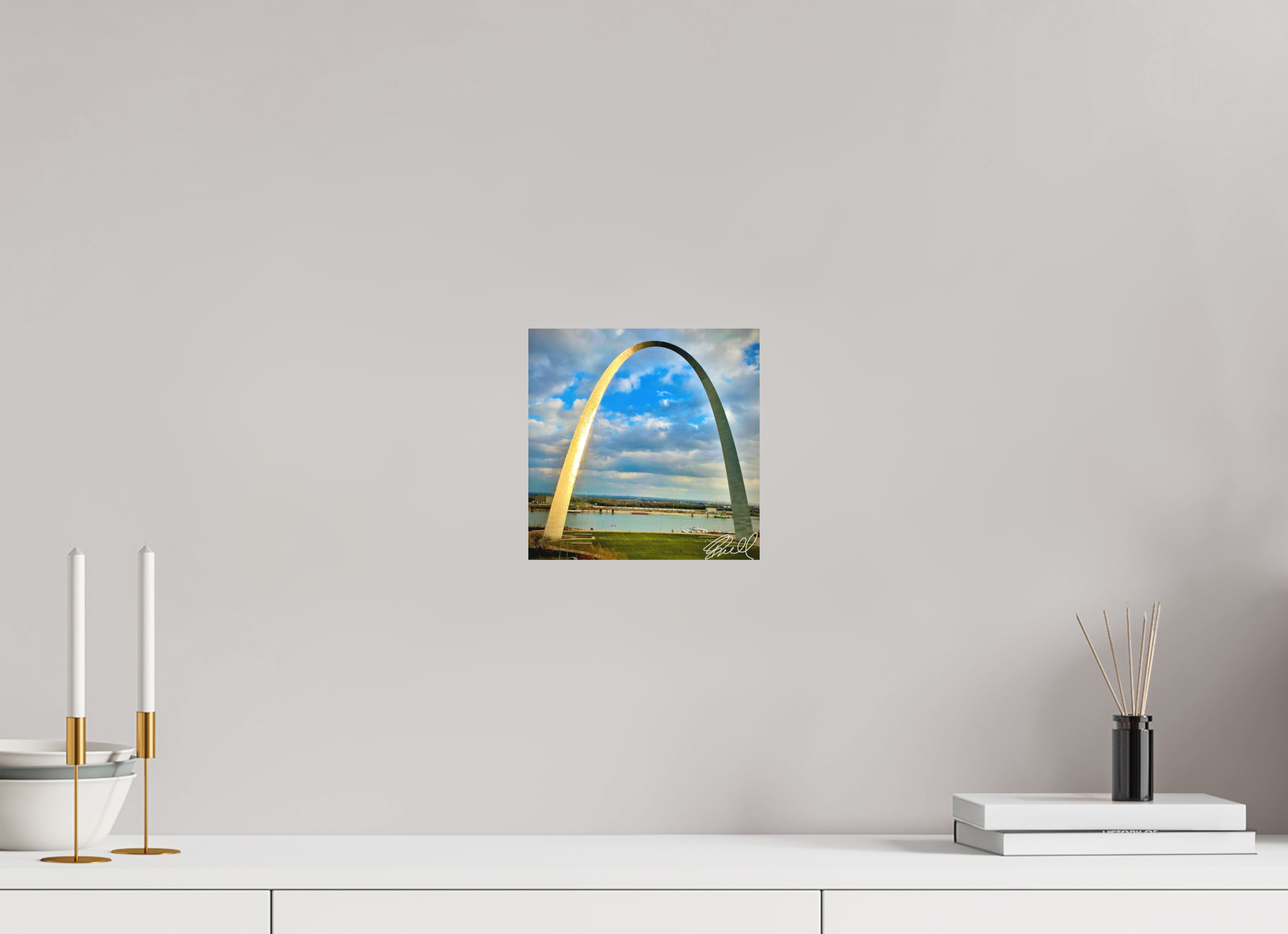 8 x 8″, 100% cotton print Divided Light